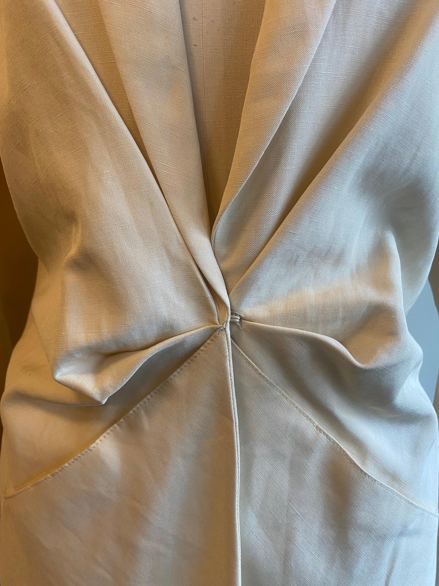 Jean Paul Gaultier Femme Ruched Silk Mix Jacket For Sale 1