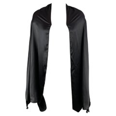 JEAN PAUL GAULTIER FEMME Size One Size Black Satin Oversized Sleeves