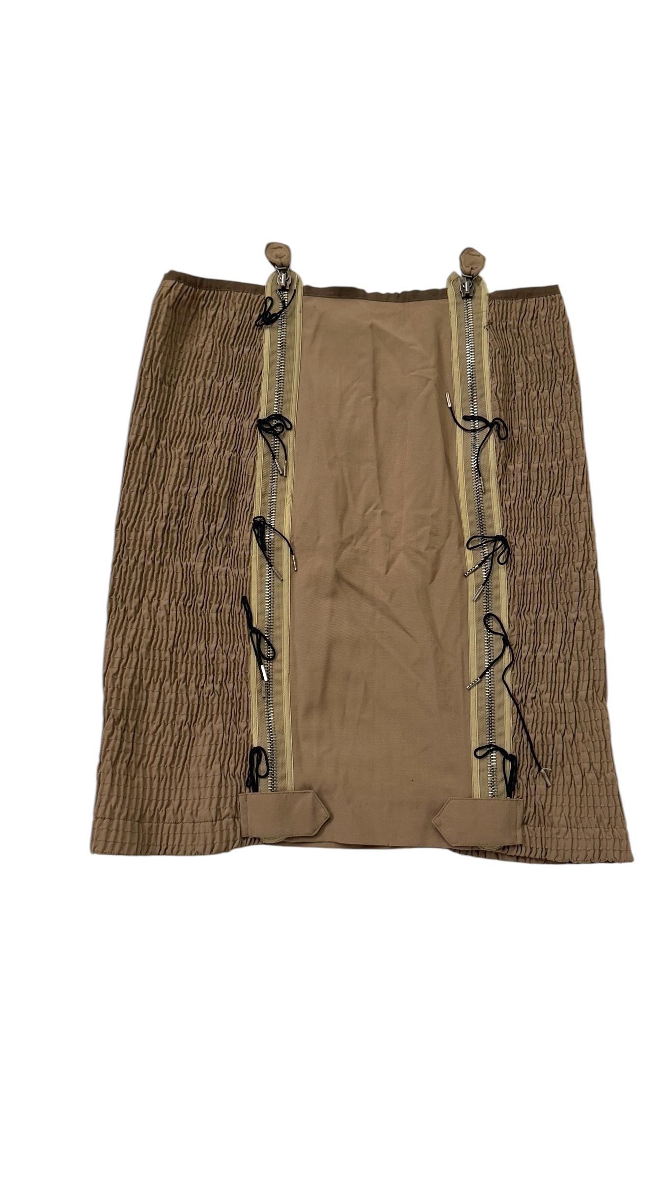 Women's Jean Paul Gaultier Femme Skirt with Zippers - No import duty, we pay for it! For Sale