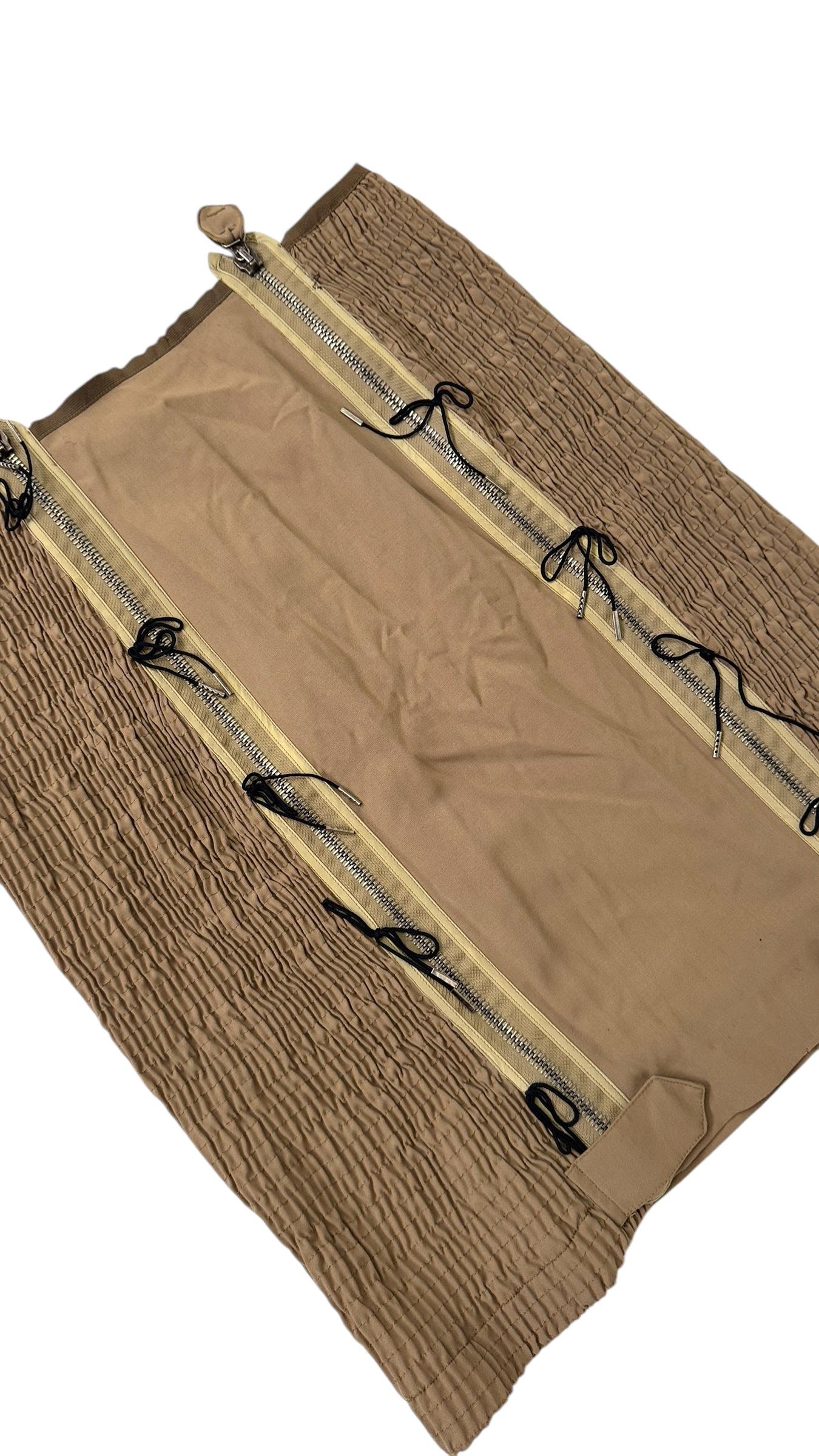 Jean Paul Gaultier Femme Skirt with Zippers - No import duty, we pay for it! For Sale 1