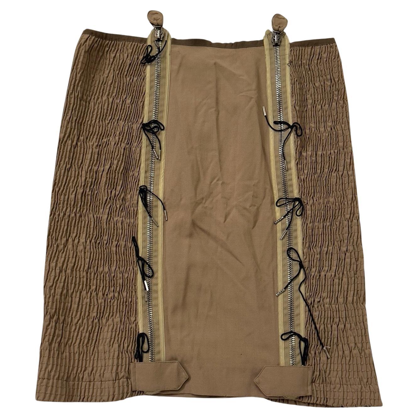 Jean Paul Gaultier Femme Skirt with Zippers - No import duty, we pay for it! For Sale