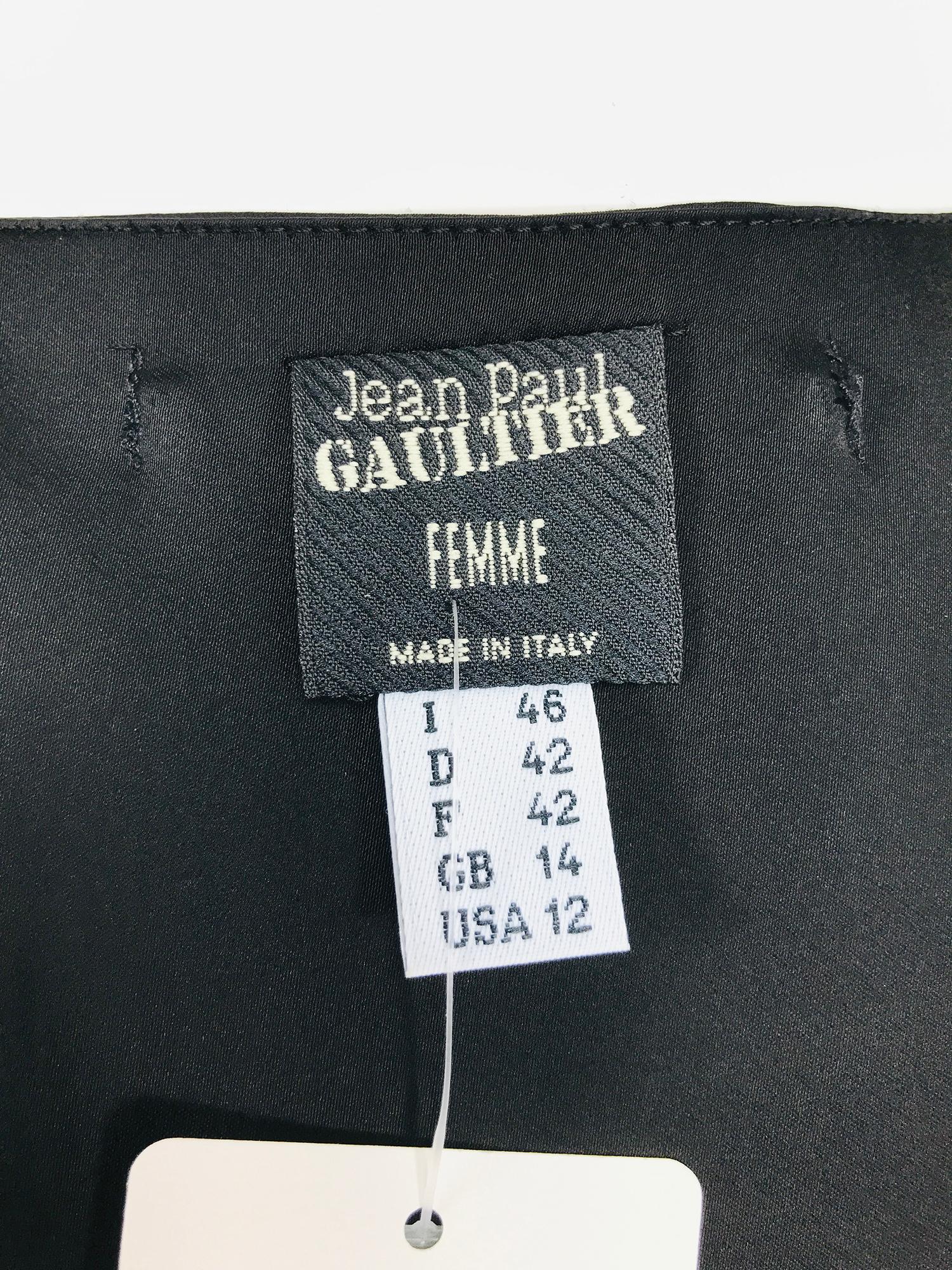 Jean Paul Gaultier Femme Tie Front Floral Vest Back Top 3