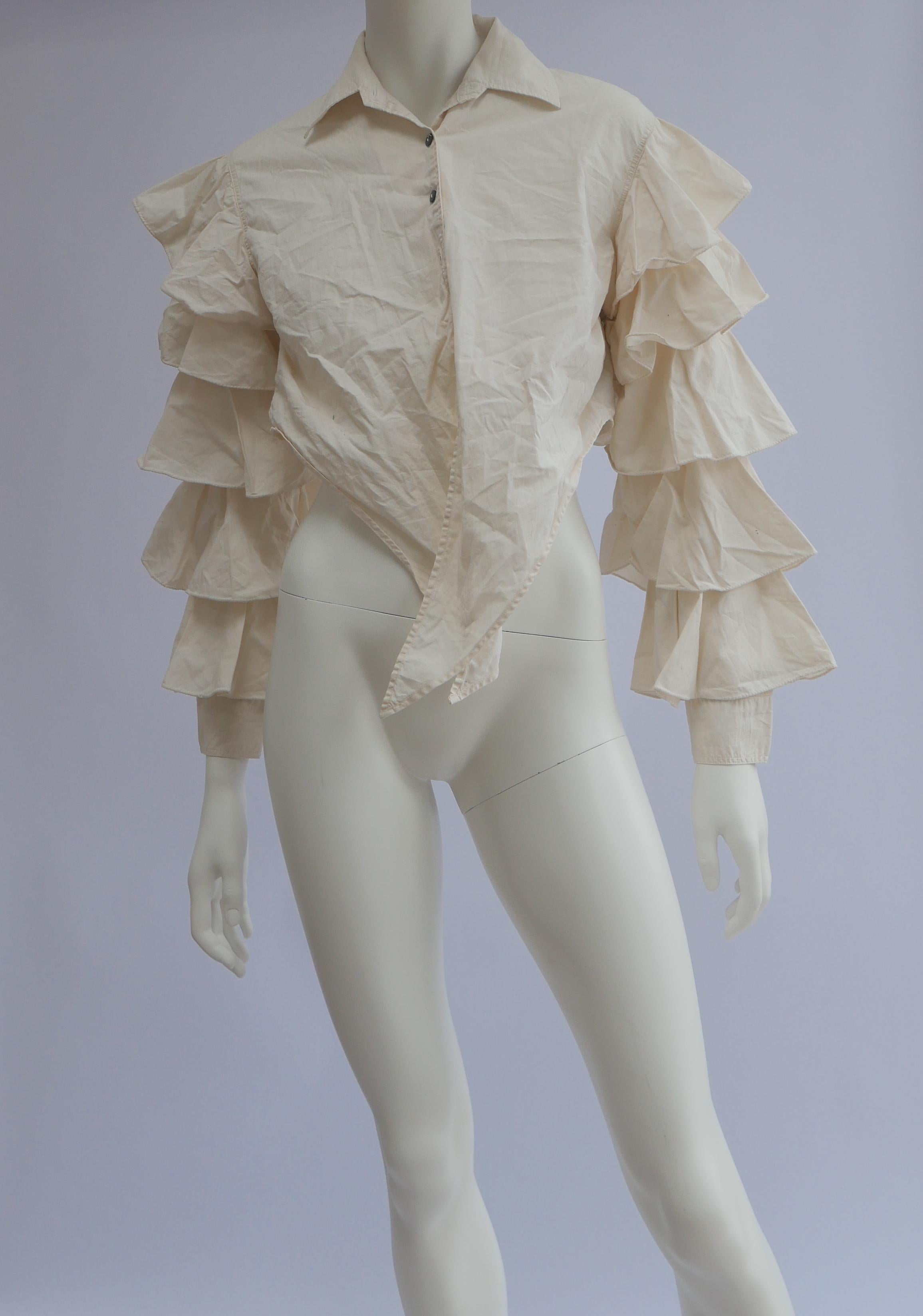 Jean Paul Gaultier Flamenco Style Cropped Shirt In Good Condition In London, GB