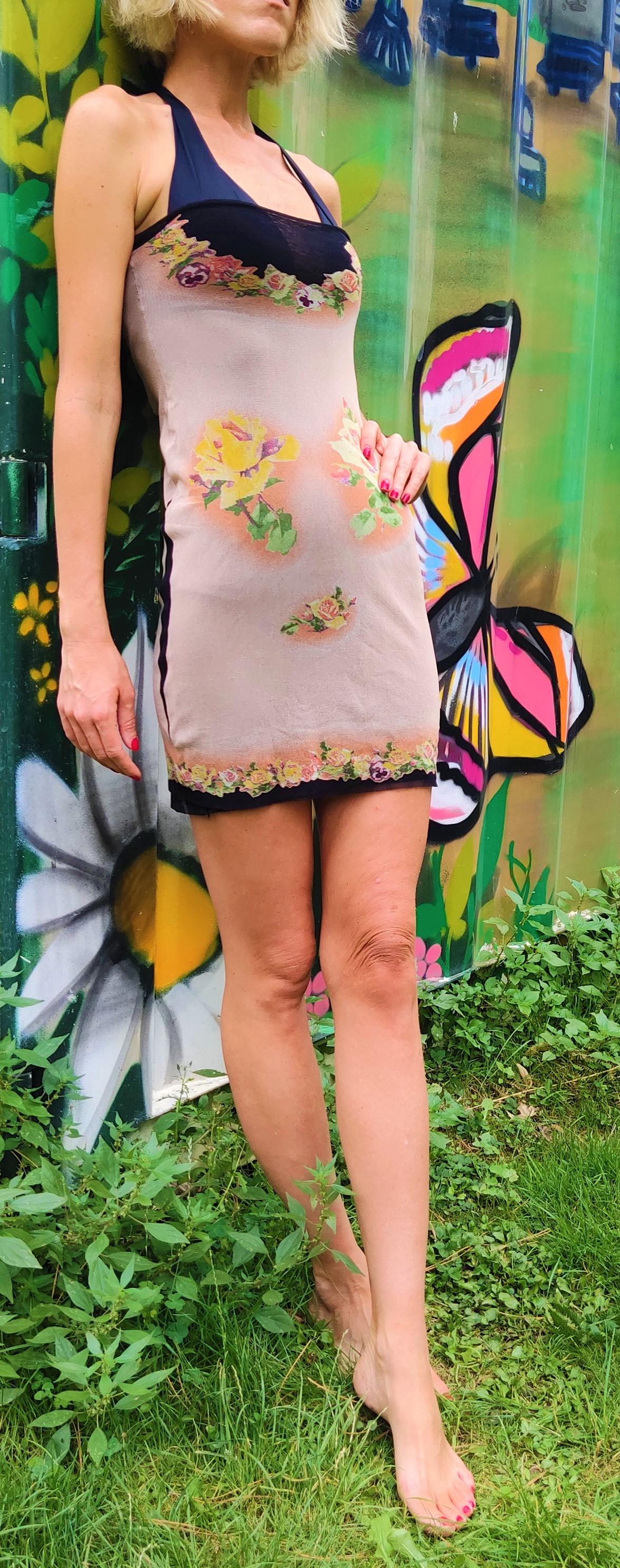 jean paul gaultier floral dress