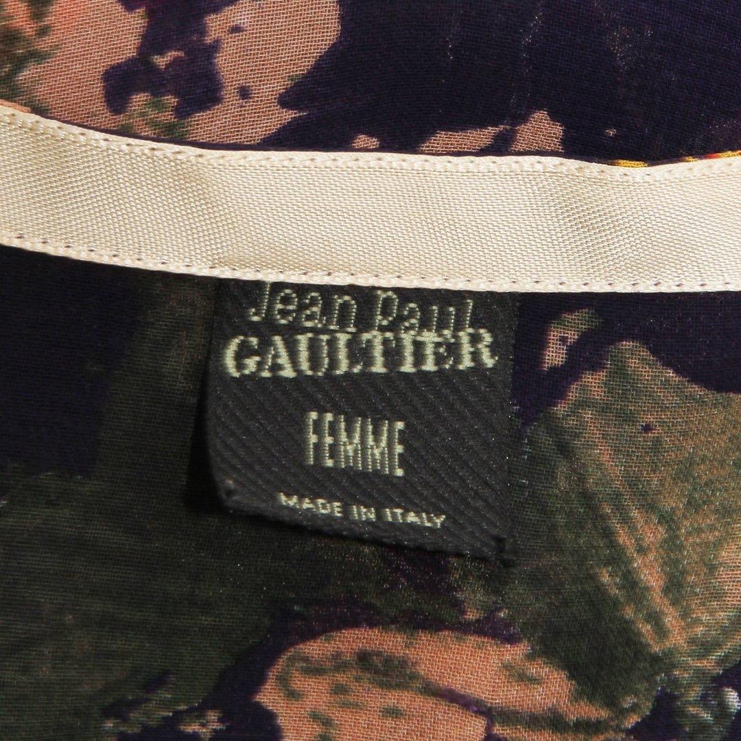 Women's Jean Paul Gaultier Floral Mesh Blouse