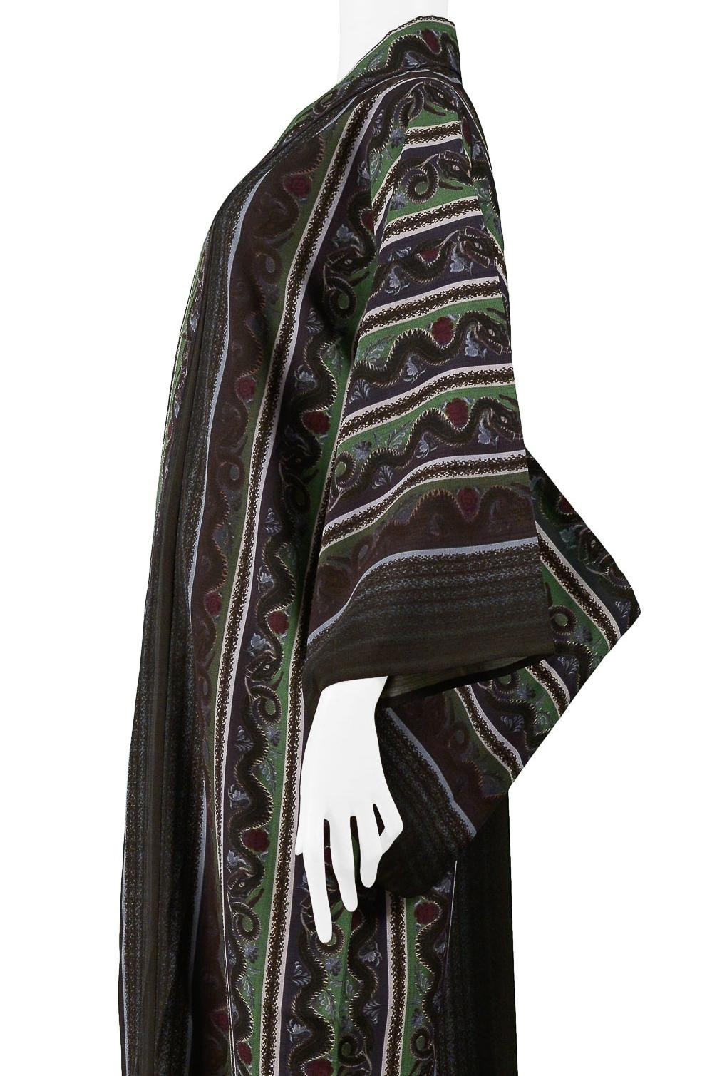 Women's or Men's Jean Paul Gaultier Forest & Serpent Kimono Robe 2002