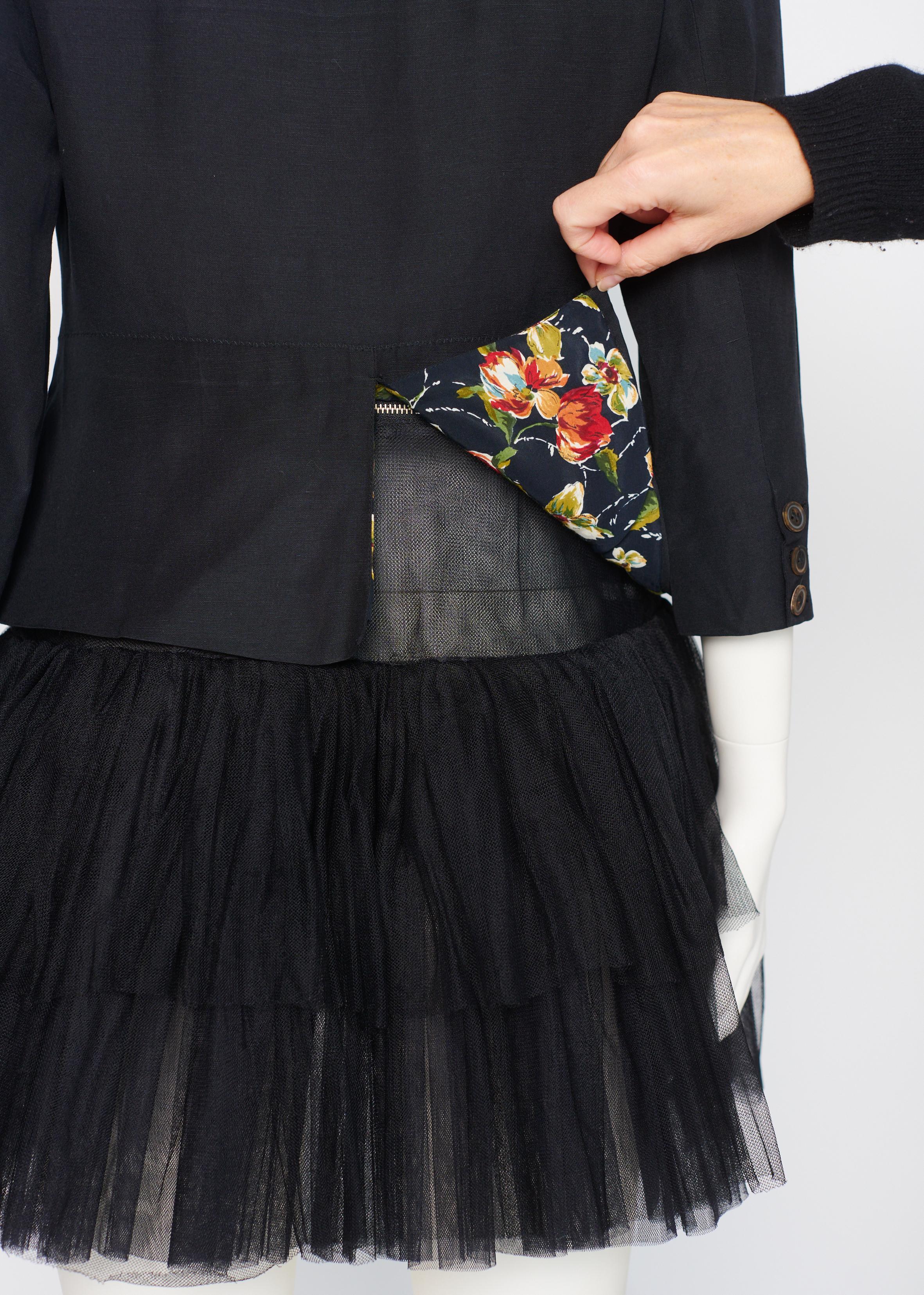 Jean Paul Gaultier Runway Frilly Tutu Blazer Jacket or Mini Dress, SS1991 For Sale 6