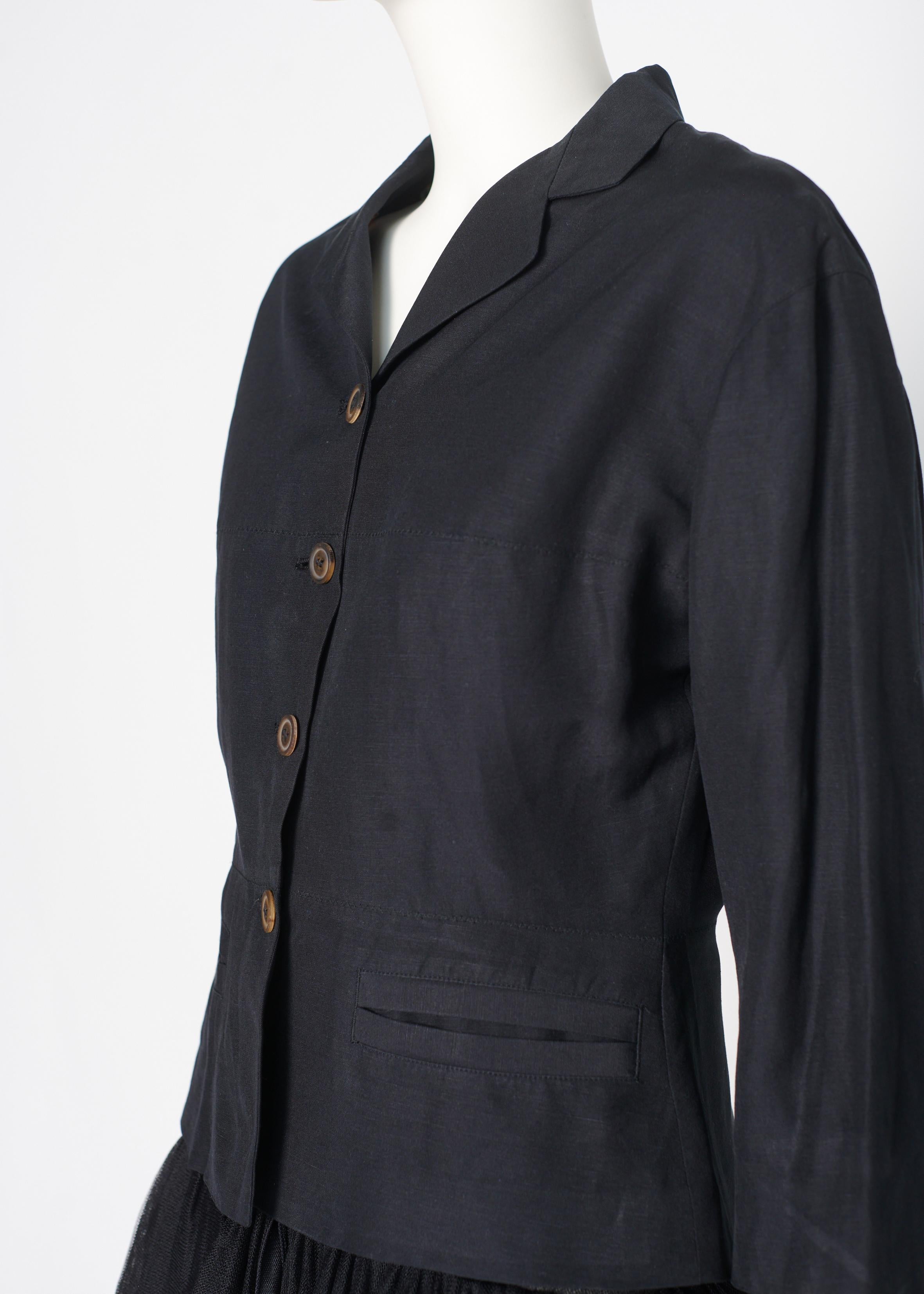 Jean Paul Gaultier Runway Frilly Tutu Blazer Jacket or Mini Dress, SS1991 For Sale 7