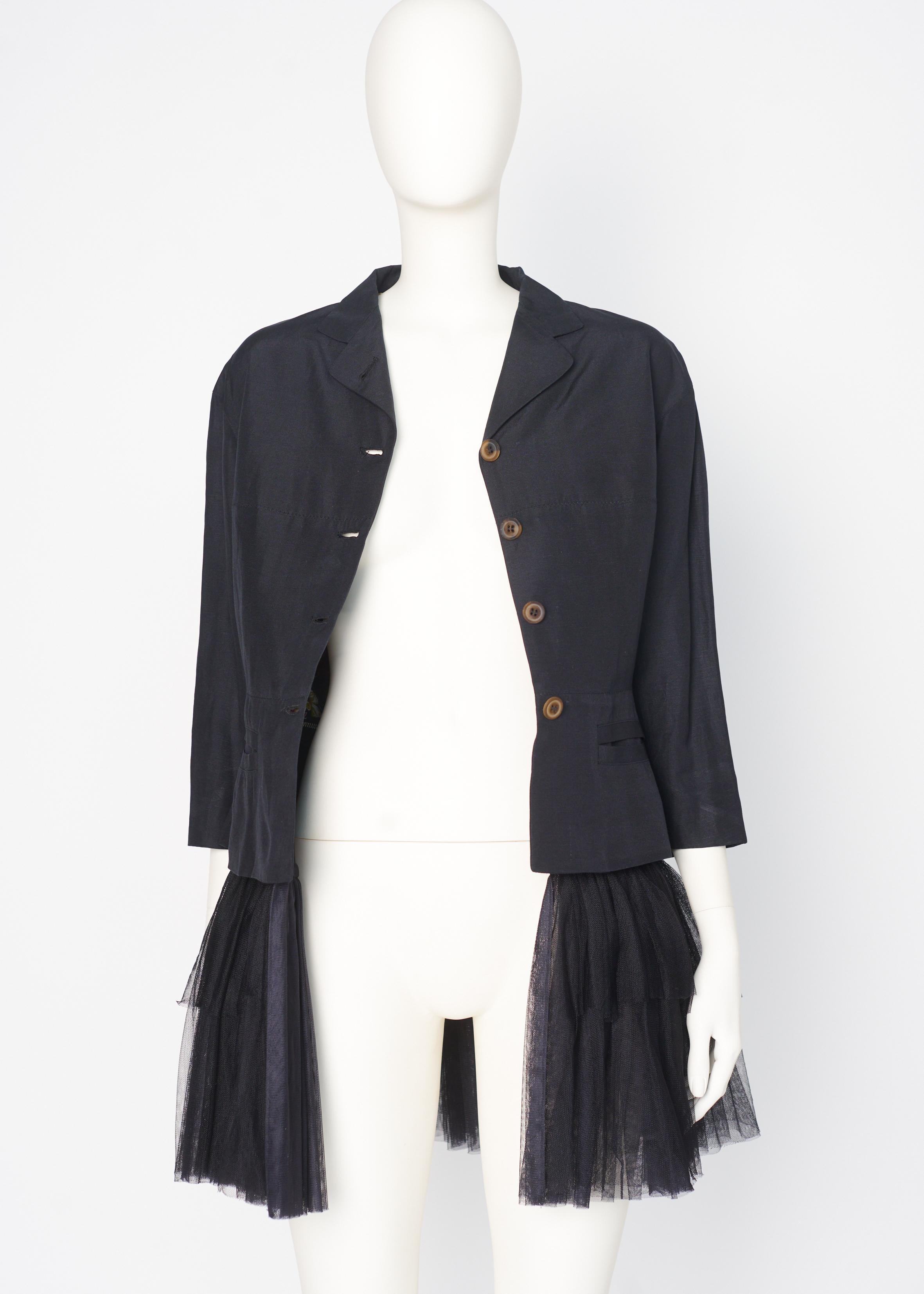 Jean Paul Gaultier Runway Frilly Tutu Blazer Jacket or Mini Dress, SS1991 For Sale 8
