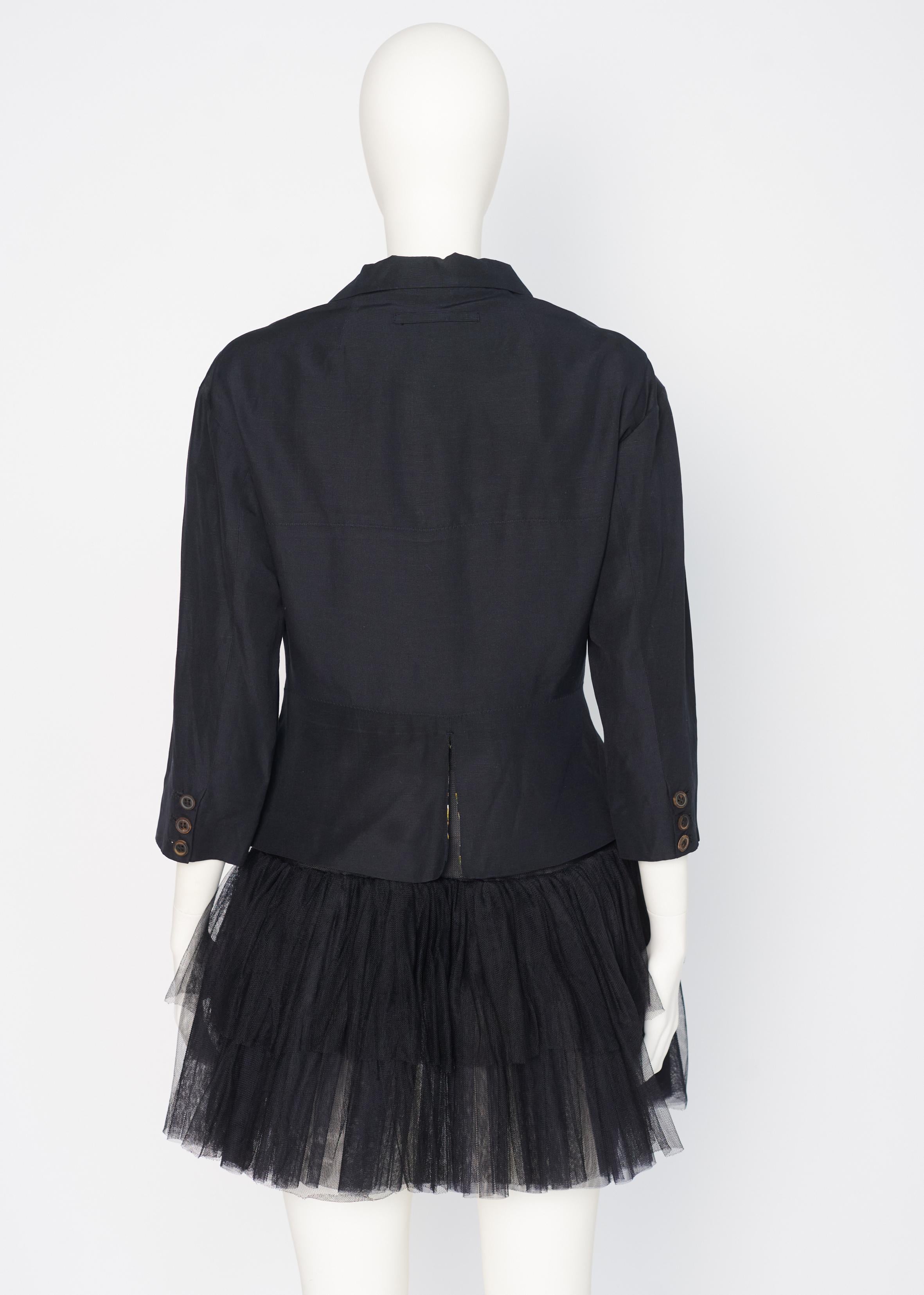Jean Paul Gaultier Runway Frilly Tutu Blazer Jacket or Mini Dress, SS1991 For Sale 5
