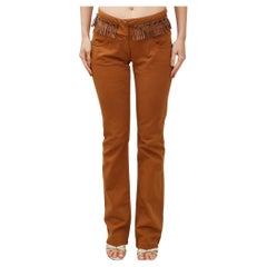 Jean Paul Gaultier Fringe Rust Pant (Size 28)