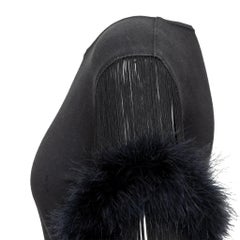 Jean Paul Gaultier Fur and Fringe Sleeve Dress - '90s