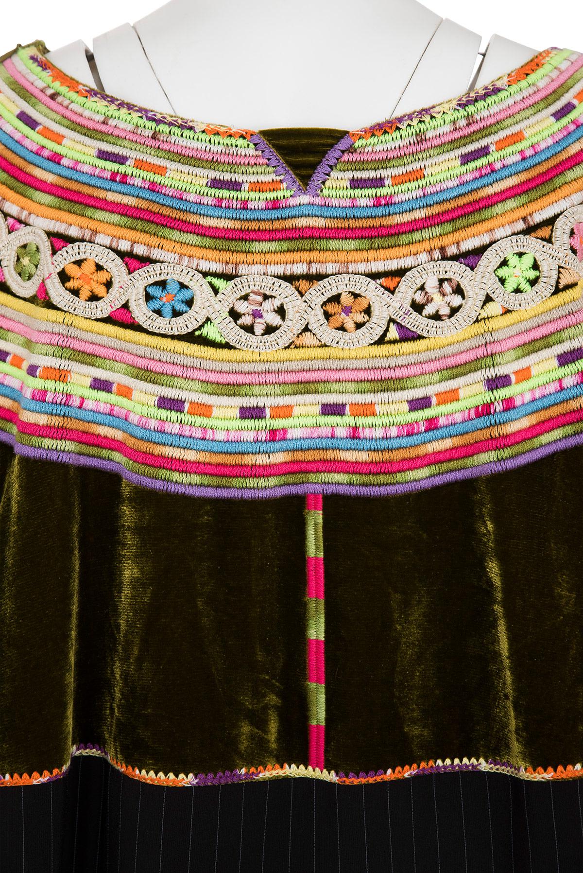 JEAN PAUL GAULTIER FW 10 Tunic with Multicolor Embroidery 1