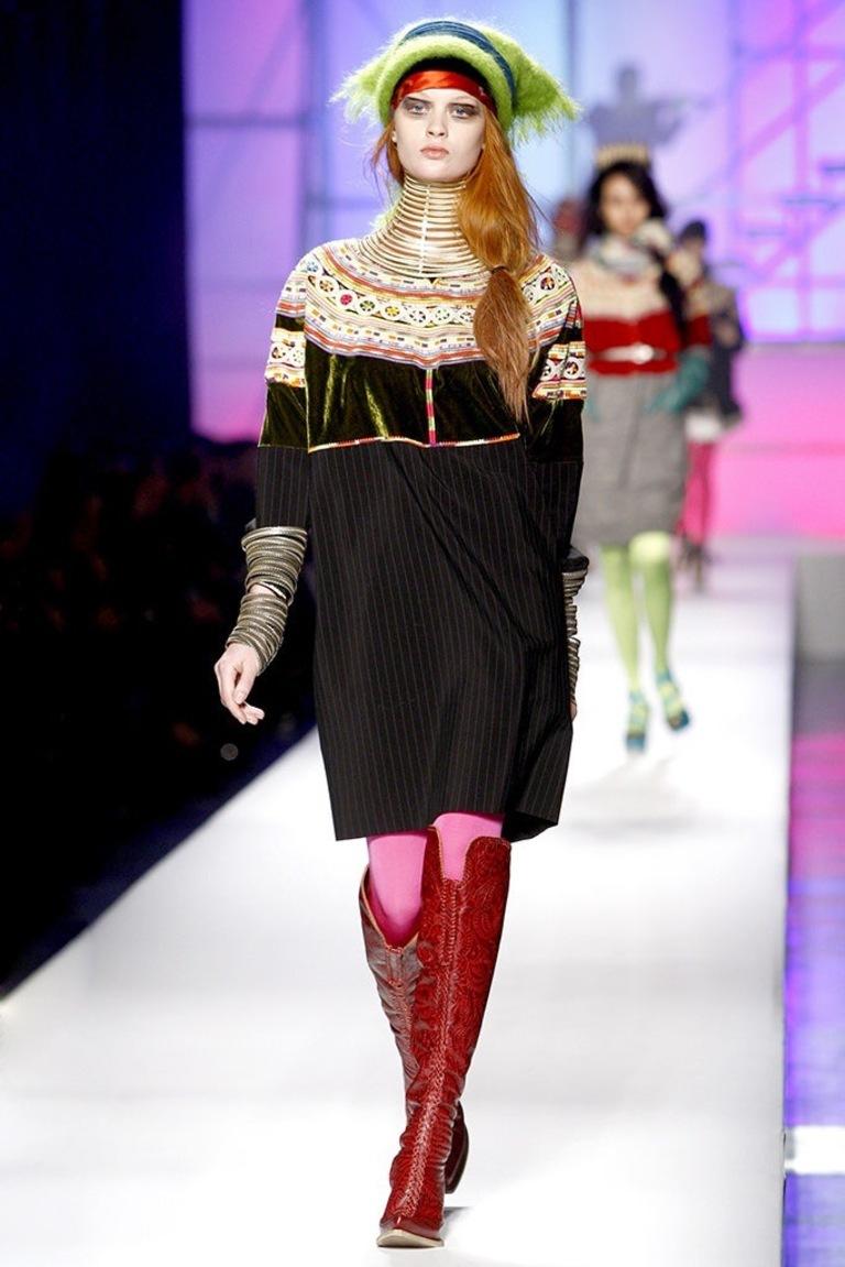 JEAN PAUL GAULTIER FW 10 Tunic with Multicolor Embroidery 2