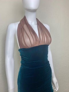 Jean-Paul Gaultier FW 2005 Velour/ Lace Gown