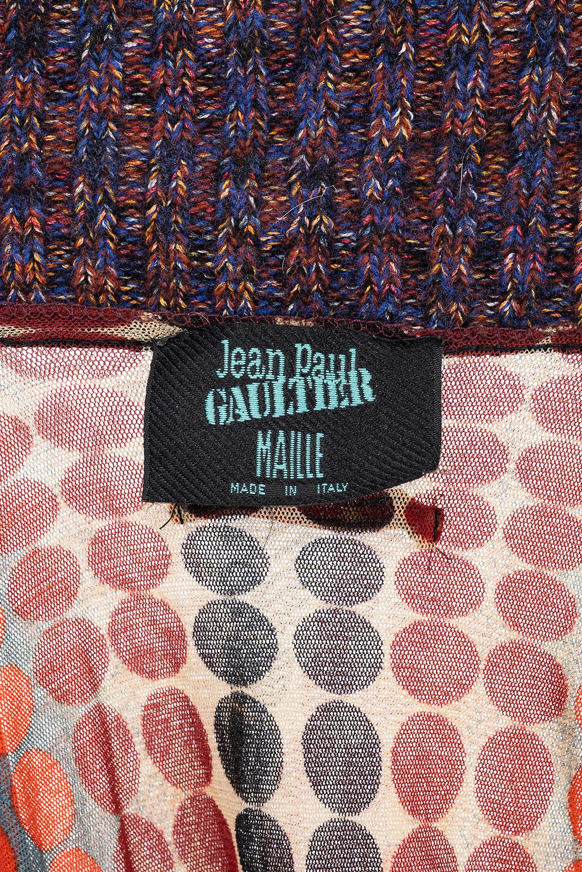 JEAN PAUL GAULTIER FW 95 Conjunto icónico de ciberpuntos en Excelente estado para la venta en Milano, MILANO