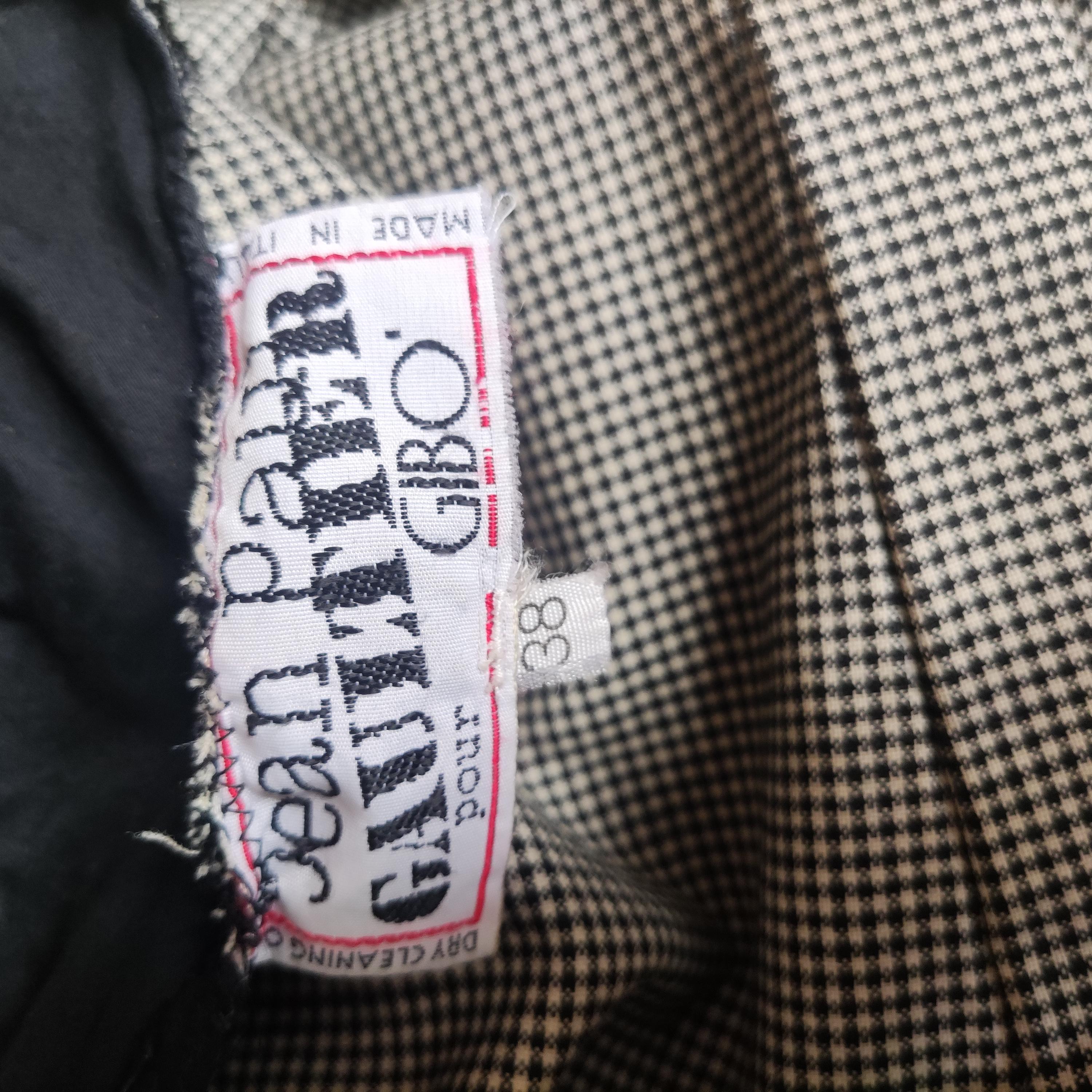 Jean Paul Gaultier Gibo Equator Hahnentritt Zigarren Vintage Jumpsuit Kleid Catsuit im Angebot 5