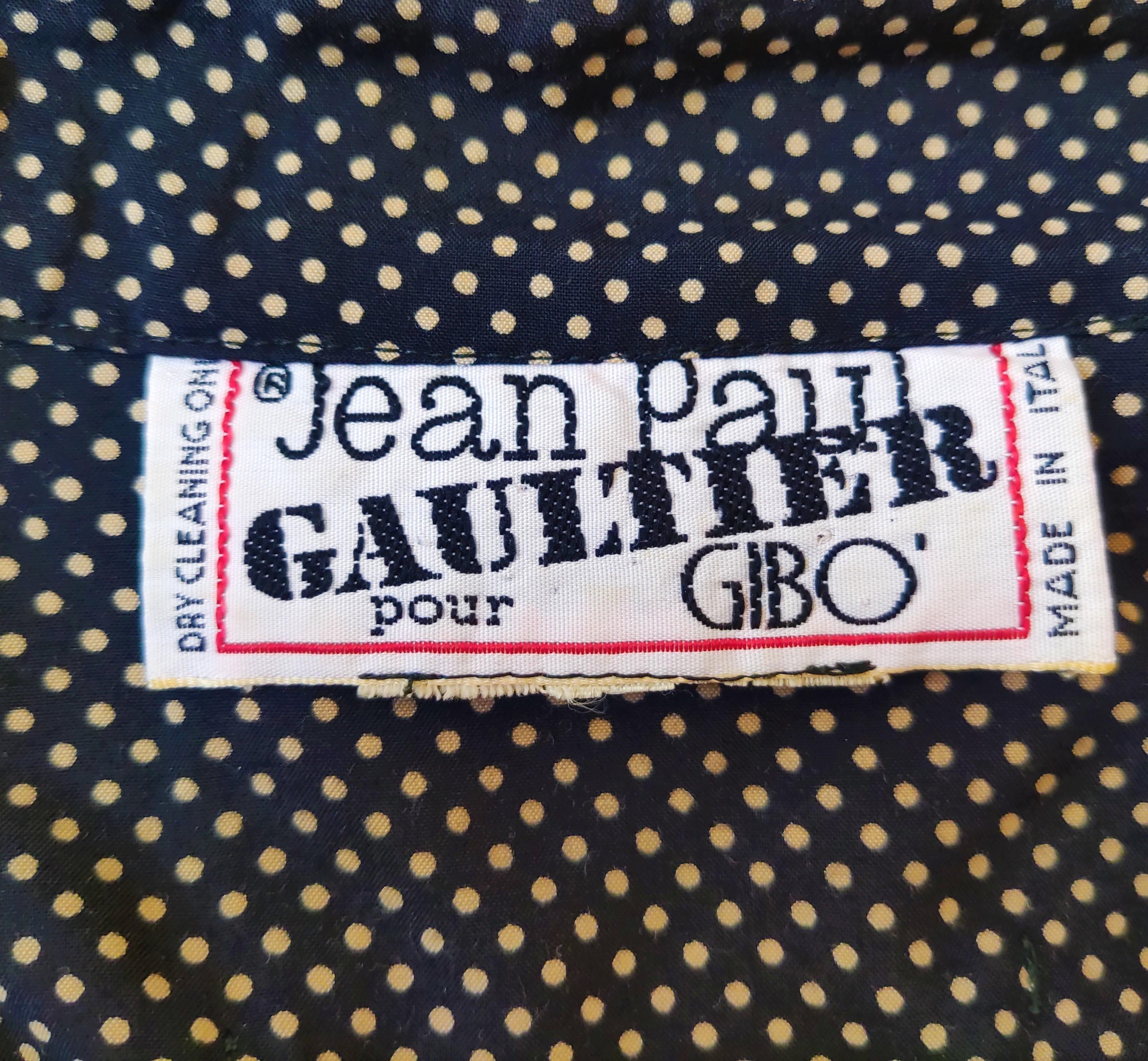 Jean Paul Gaultier Gibo Polka Dot Work Formal Work Bodycon 80s Equator Dress 7