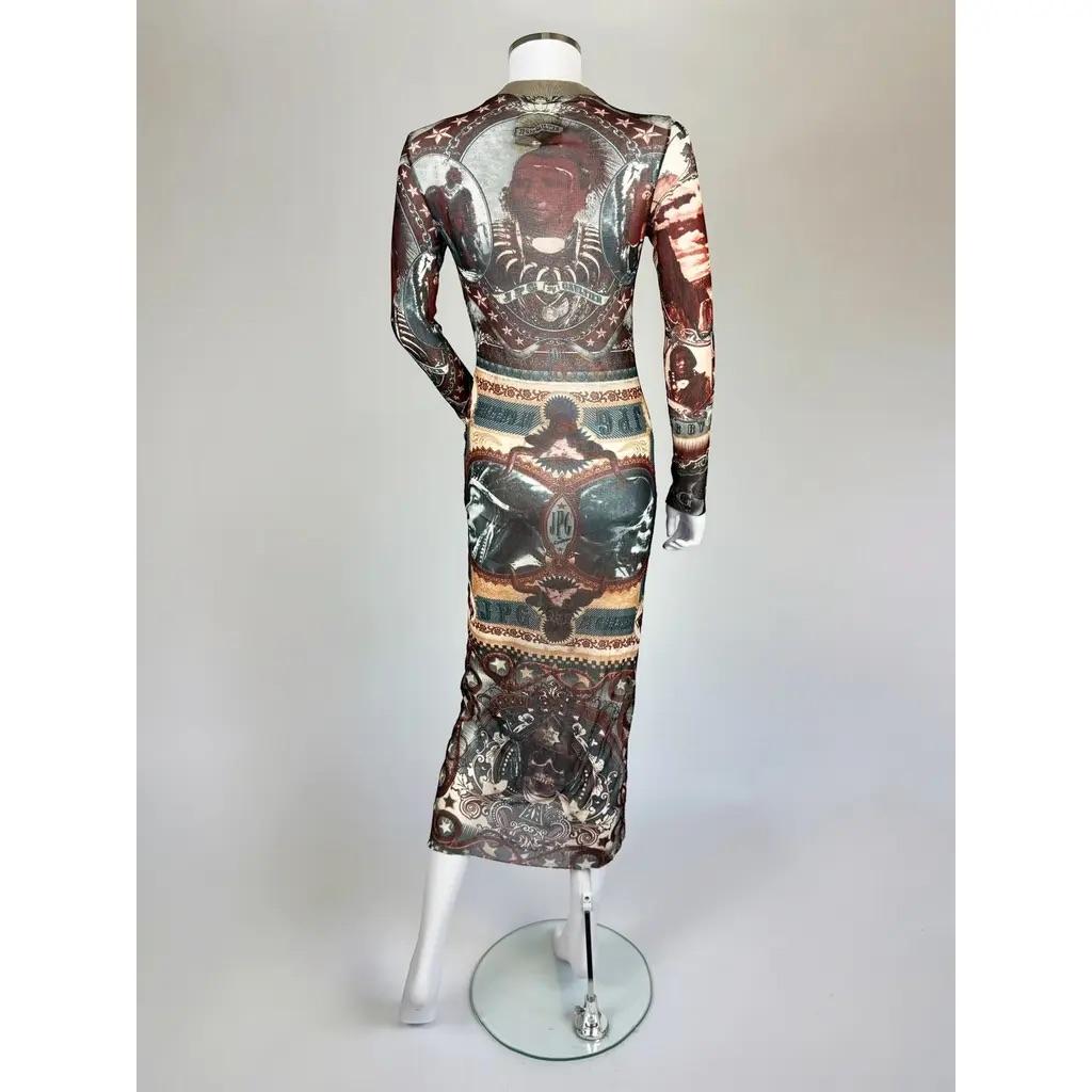 Jean Paul Gaultier Grafisches Netzkleid, c. Frühes 21. Jhdt. im Angebot 1
