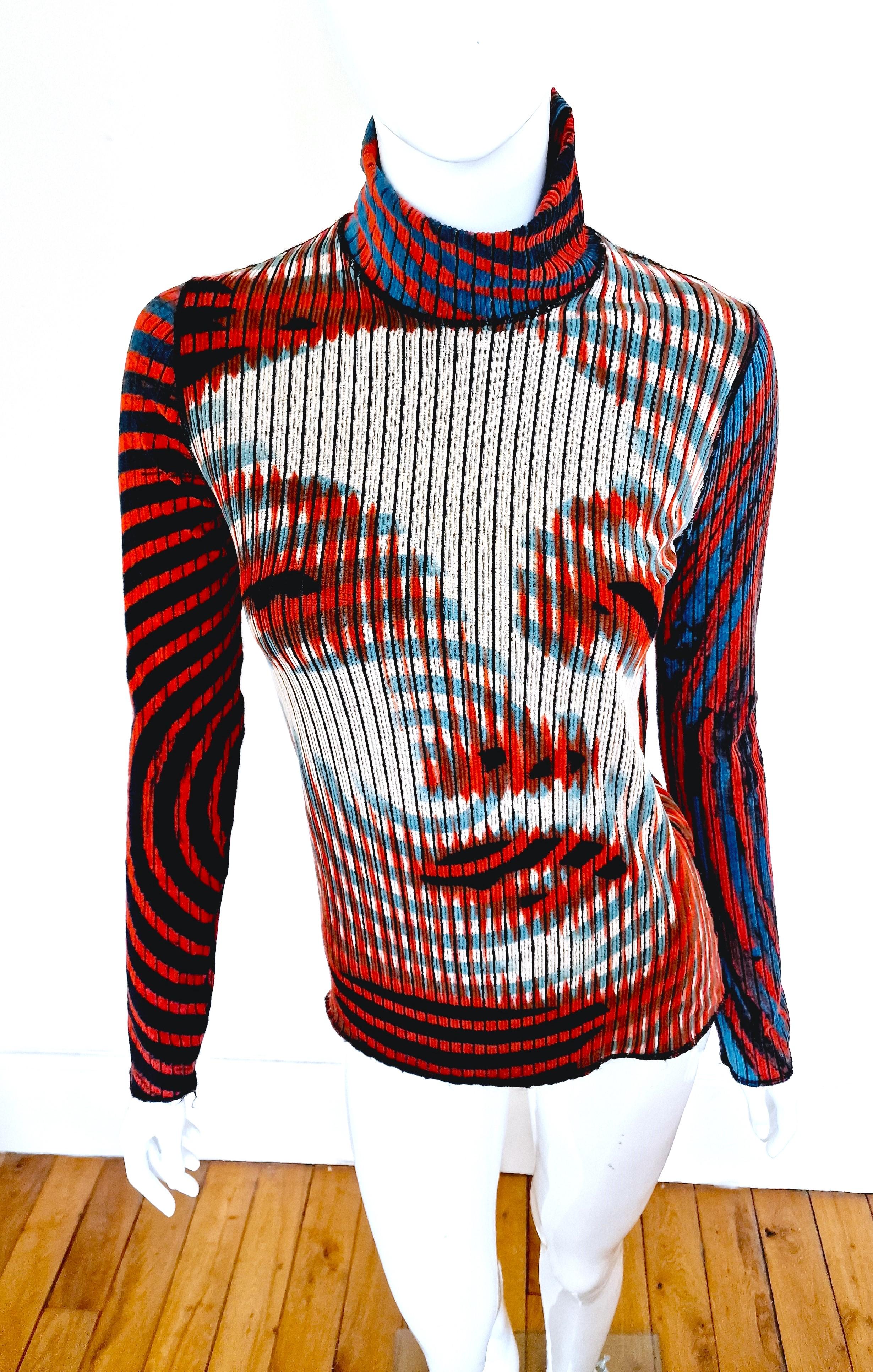 Jean Paul Gaultier Greta Garbo F/W 2001 Face Psychedelic Jean Paul Gaultier Greta Garbo F/W 2001 Face Psychedelic