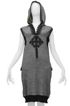 Jean Paul Gaultier Grey Hoodie Sweatshirt Dress 2010