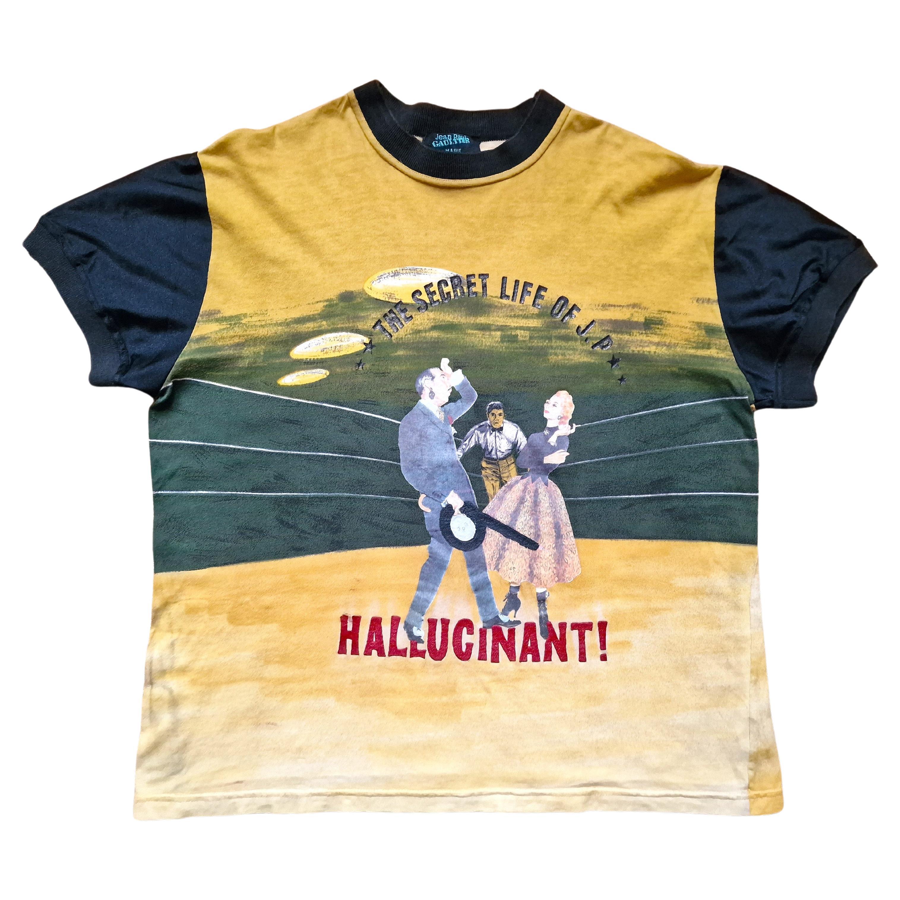 Jean Paul Gaultier Hallucinant Secret Life of JPG Vintage Box Men T-shirt Top For Sale