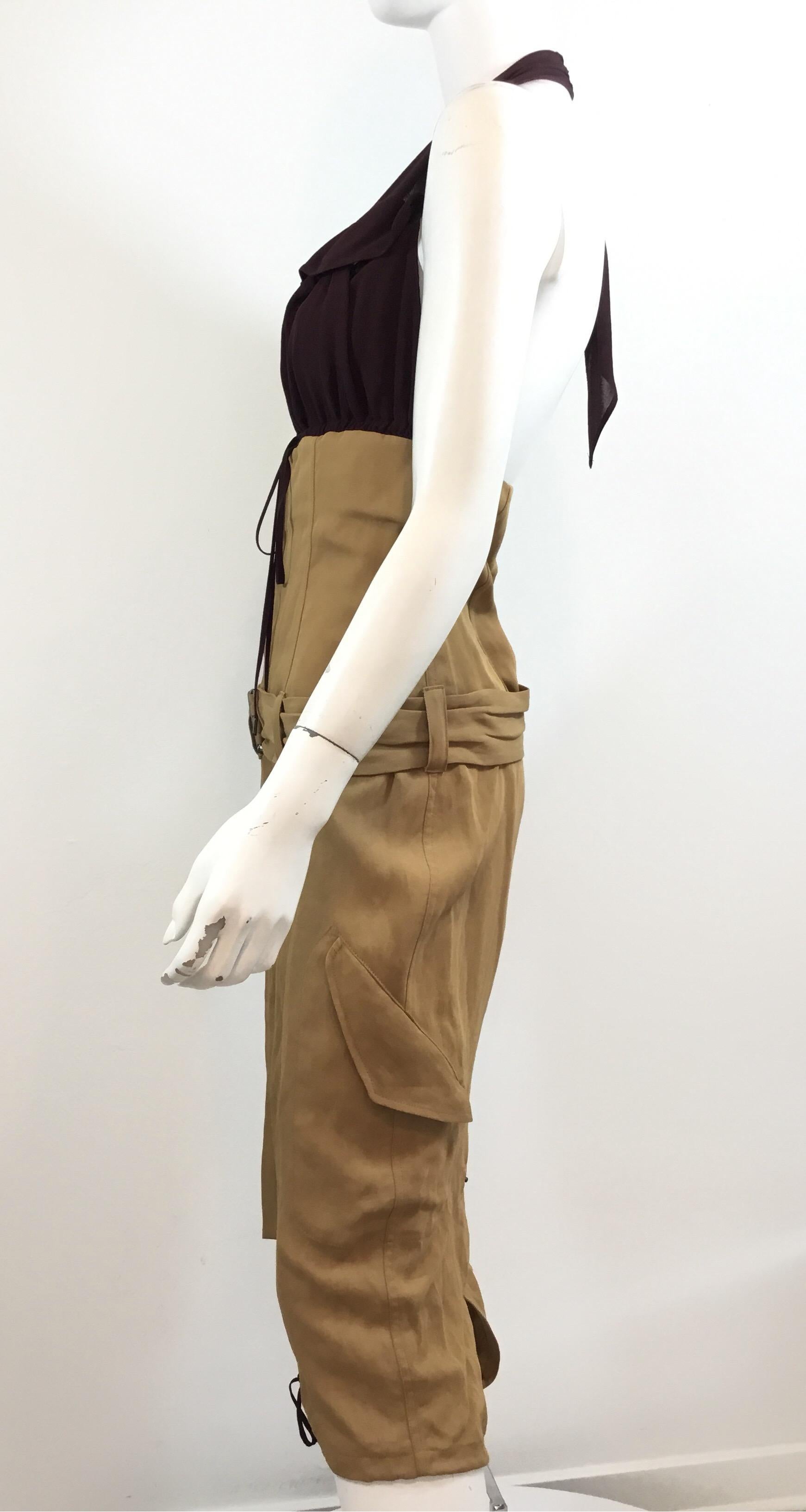 1990's Jean Paul Gaultier Halter Dress Utilitarian Style In Excellent Condition In Carmel, CA