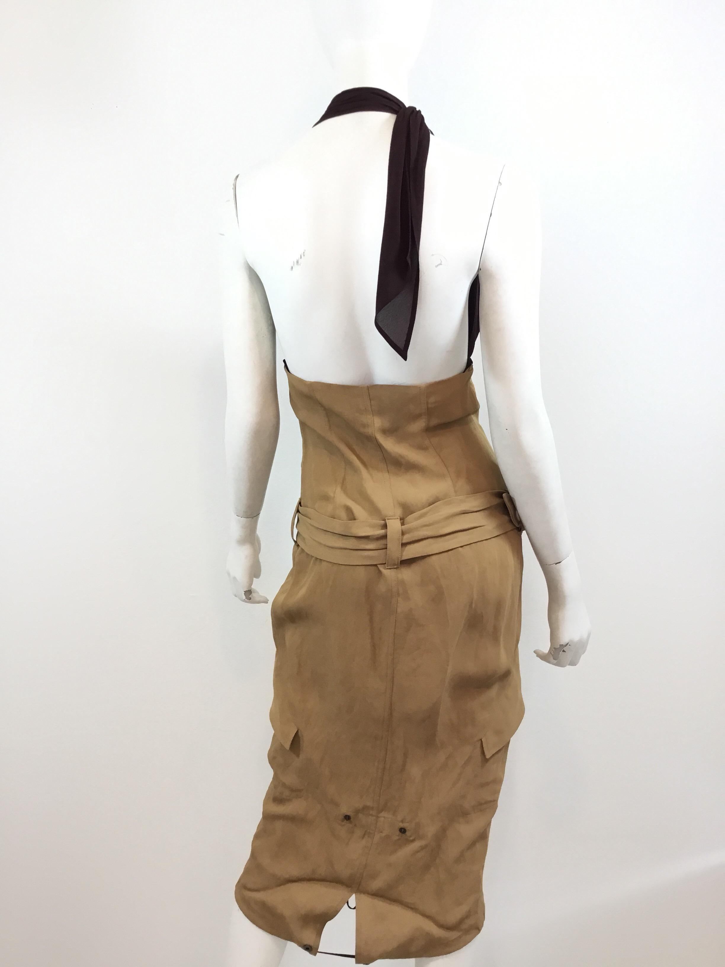 Women's 1990's Jean Paul Gaultier Halter Dress Utilitarian Style