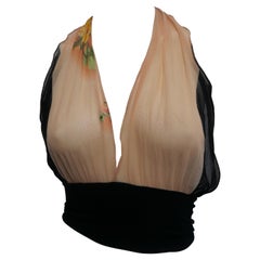 Jean Paul Gaultier Halter Mesh Top