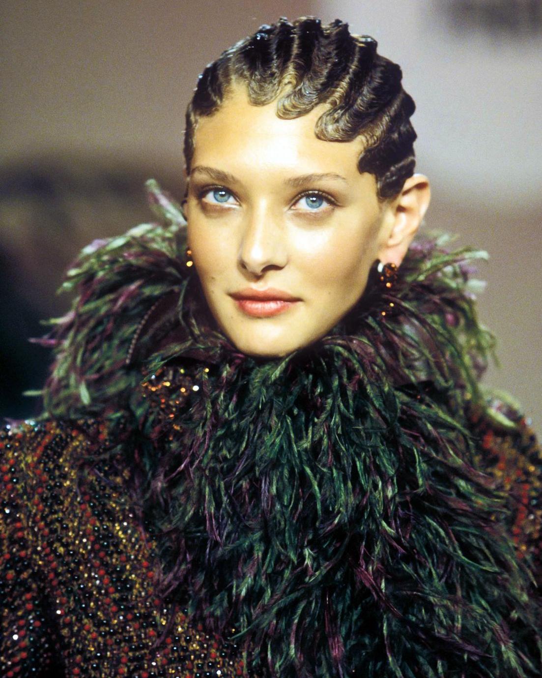 Jean Paul Gaultier Haute Couture Hand-beaded Coat with Ostrich Feathers, FW 1999 For Sale 4