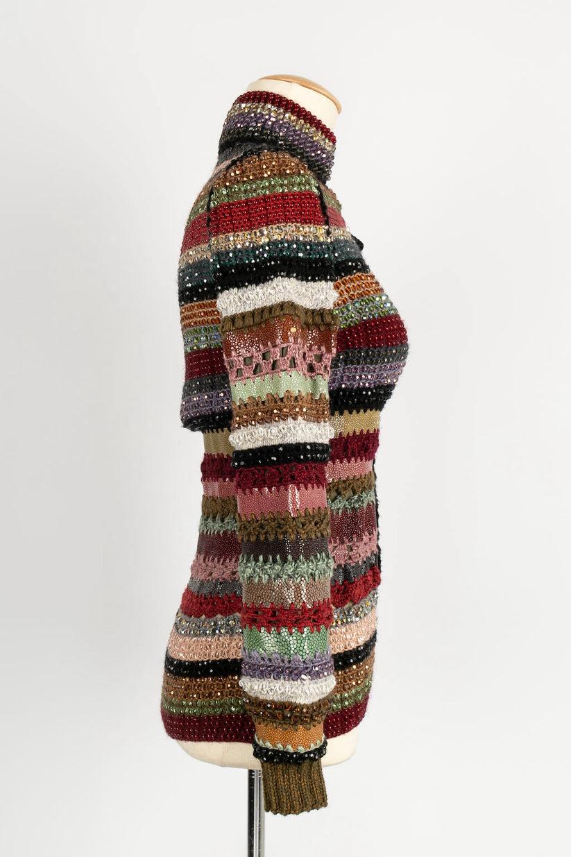 Jean-Paul Gaultier - Gilet patchwork haute couture Excellent état - En vente à SAINT-OUEN-SUR-SEINE, FR
