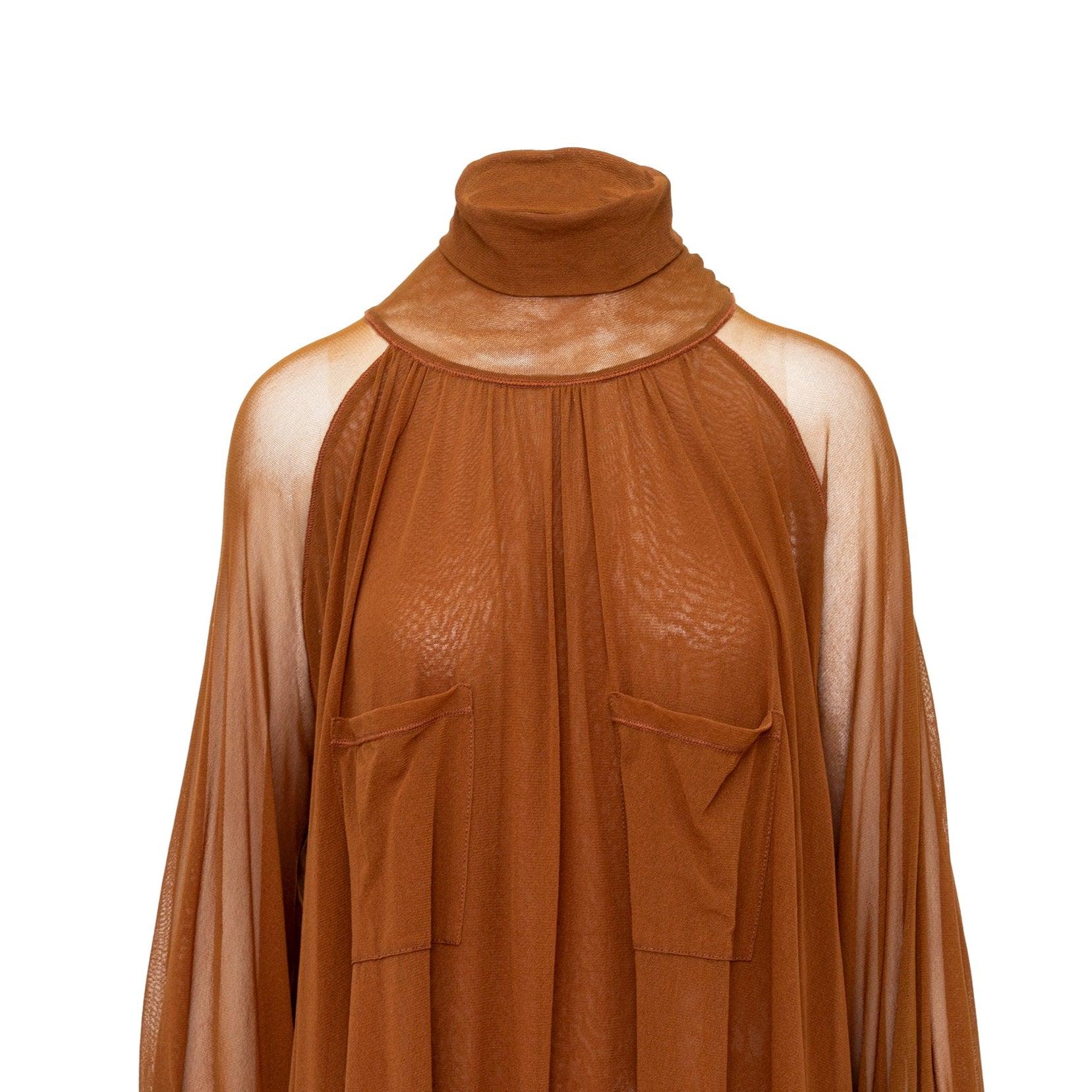 Jean Paul Gaultier Highneck Mesh Dress - '00s In Excellent Condition For Sale In Milano, IT