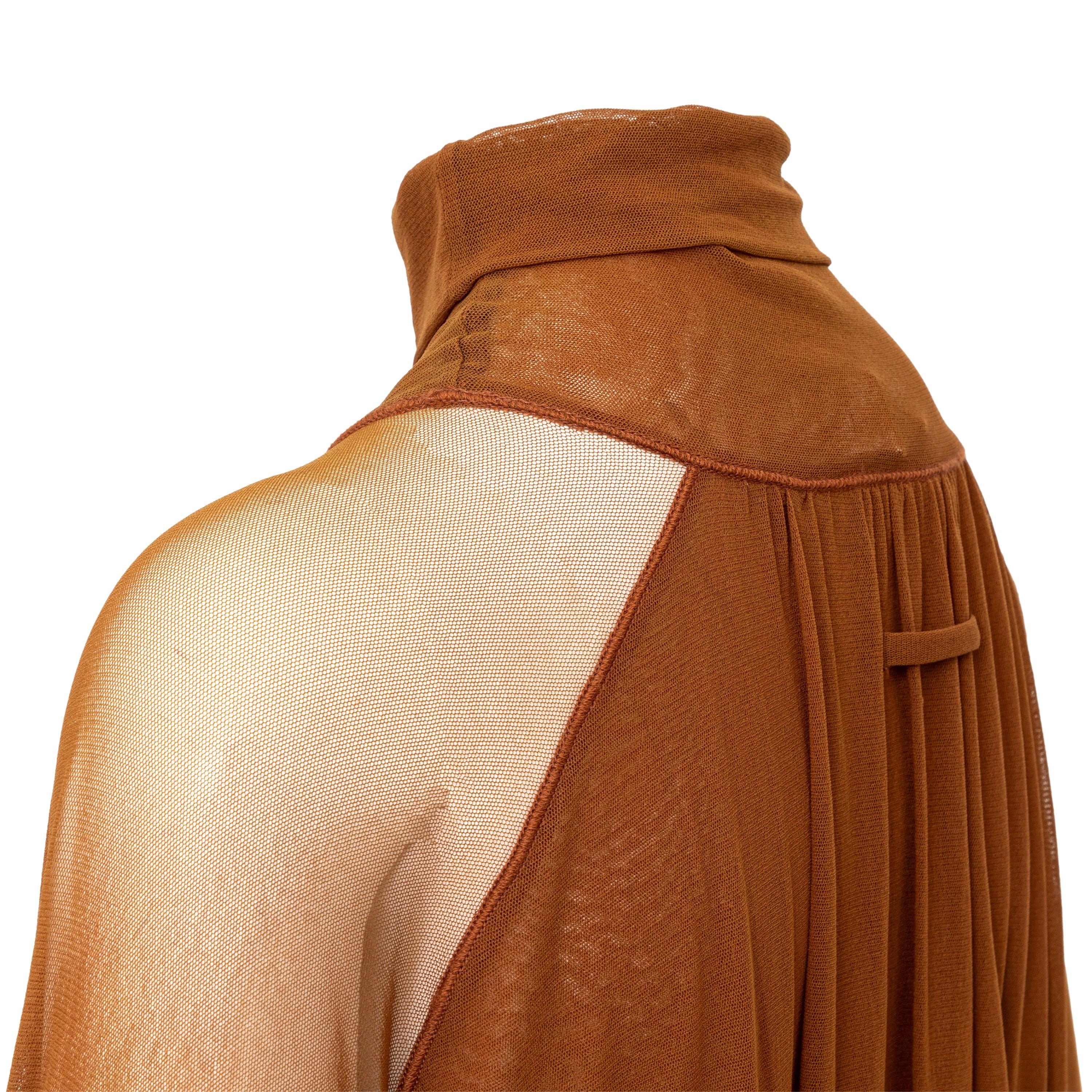 Women's Jean Paul Gaultier Highneck Mesh Dress - '00s For Sale