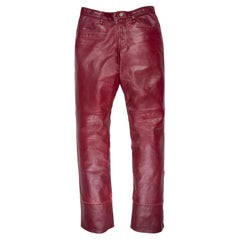 Jean Paul Gaultier Homme Objet Red Leather Pants