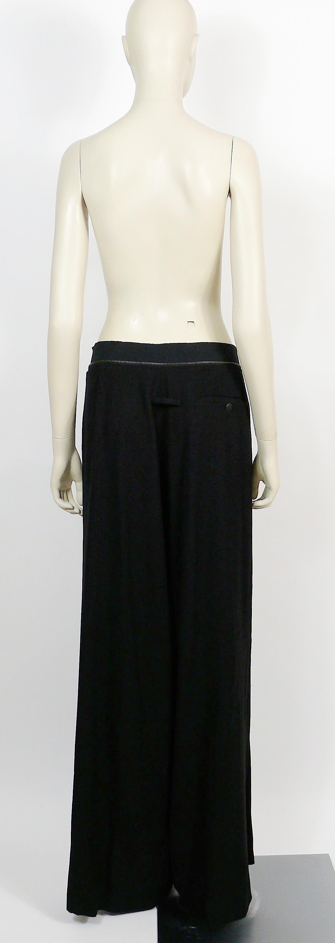 Jean Paul Gaultier Homme Vintage Black Wrap Skirt Trousers 6