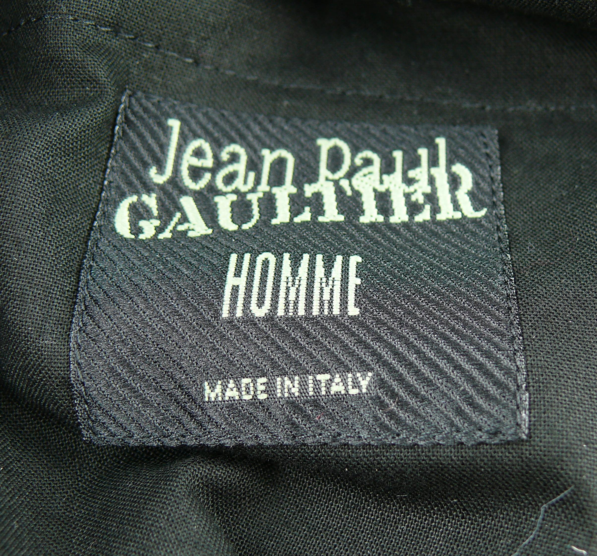 Jean Paul Gaultier Homme Vintage Black Wrap Skirt Trousers 7