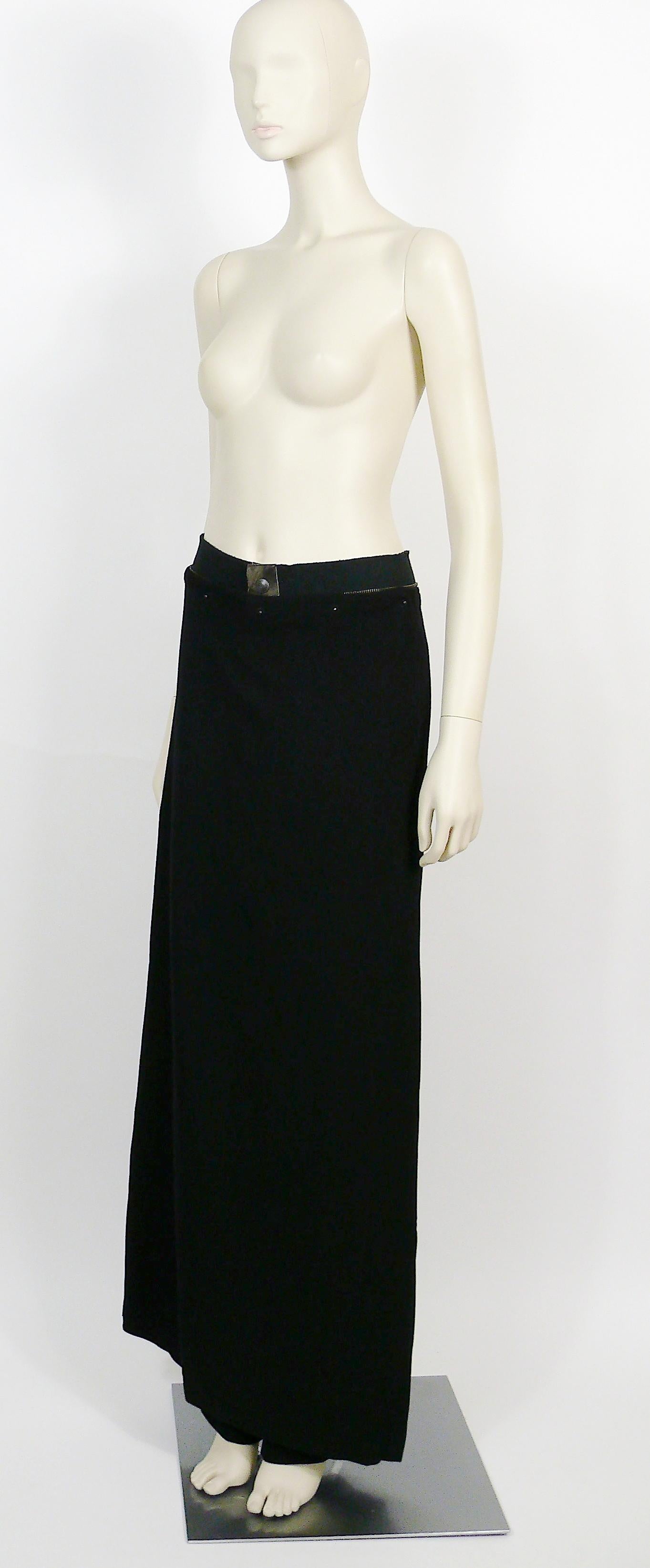 Jean Paul Gaultier Homme Vintage Black Wrap Skirt Trousers 3