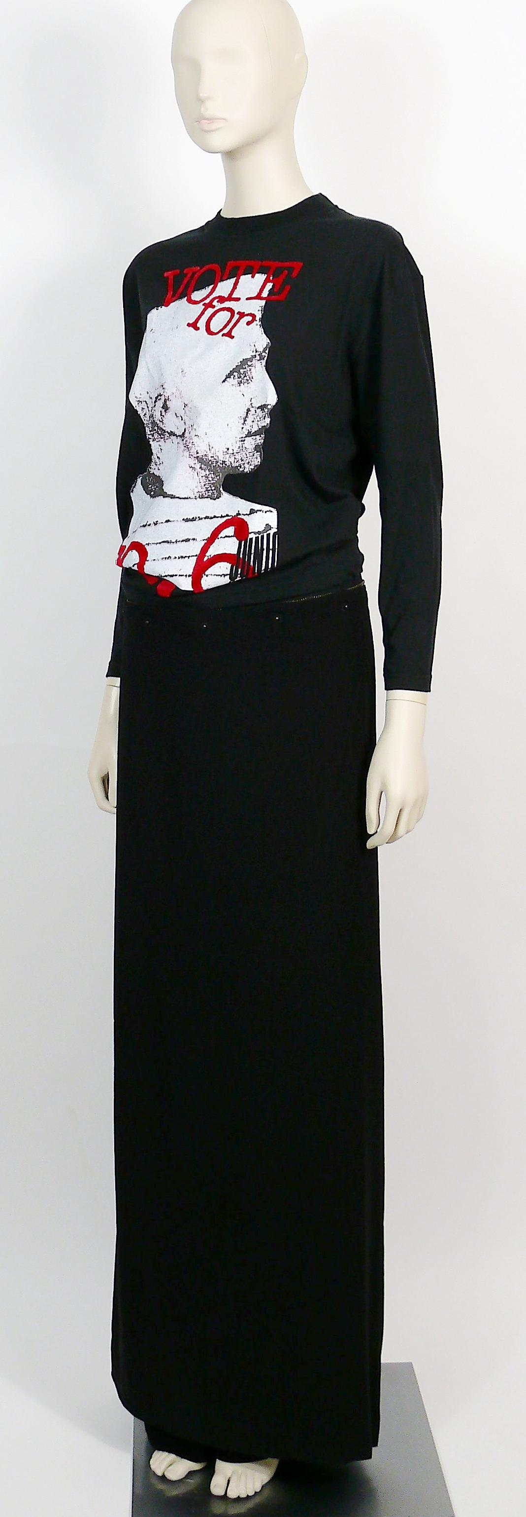 Jean Paul Gaultier Homme Vintage Black Wrap Skirt Trousers 4