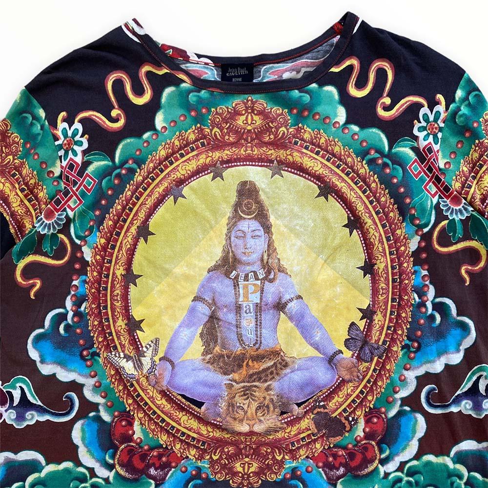 Jean-Paul Gaultier Homme Vintage Shiva Tattoo Print In Good Condition In London, GB