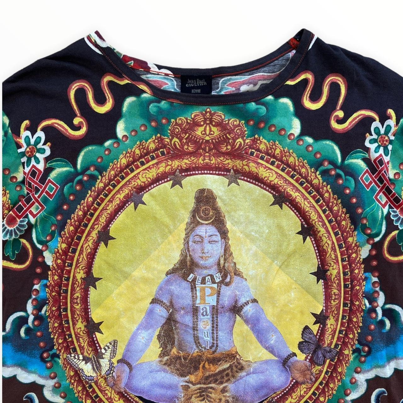 Jean-Paul Gaultier Homme Vintage Shiva Tattoo Printed TShirt Top For Sale 1