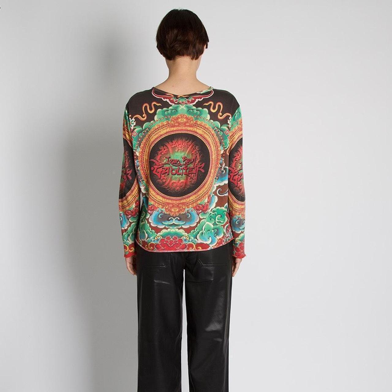 Uomo Jean Paul Gaultier Homme Vintage Shiva Tattoo Printed TShirt Top in vendita