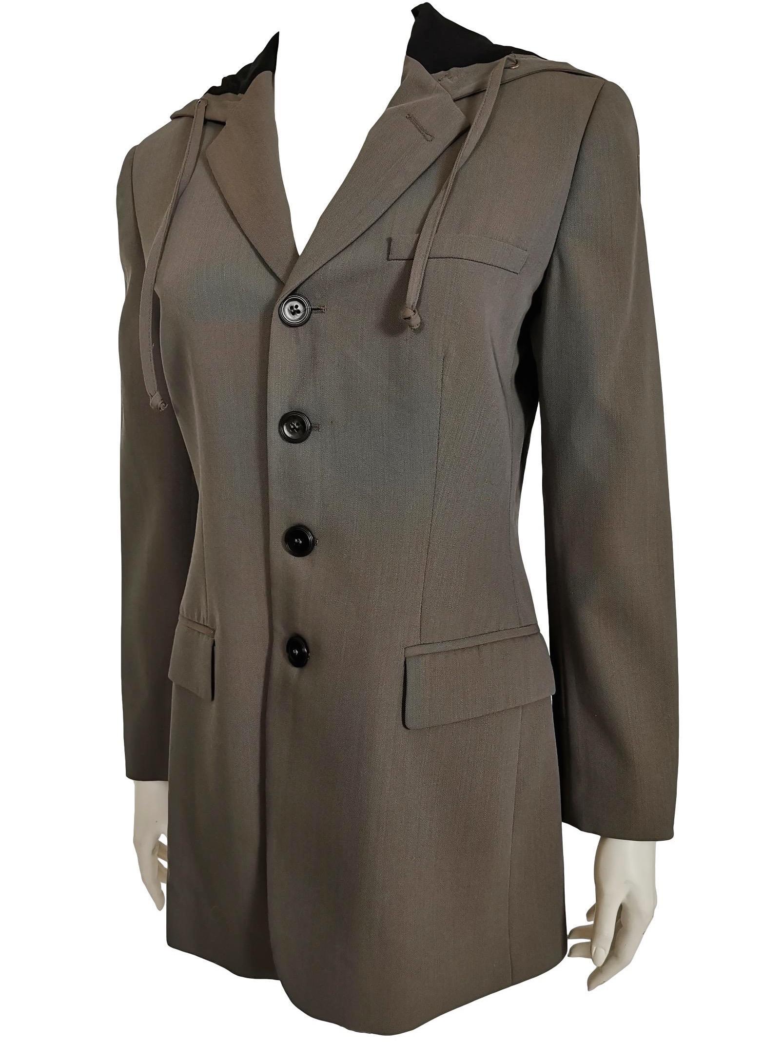 Women's Jean Paul Gaultier Hooded Dress Jacket Autumn/Winter 1998 For Sale
