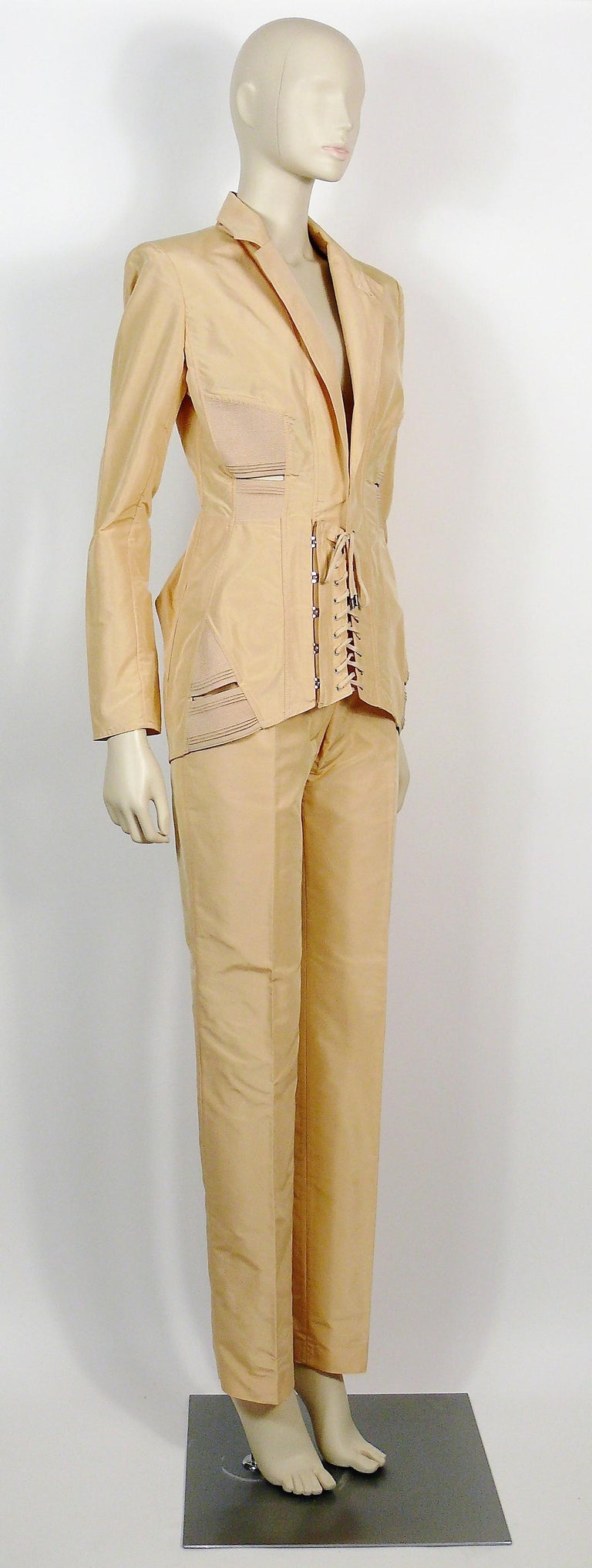pants suit with corset