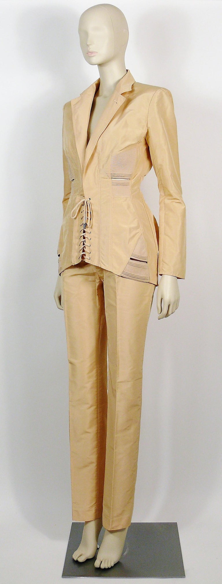 pants suit with corset