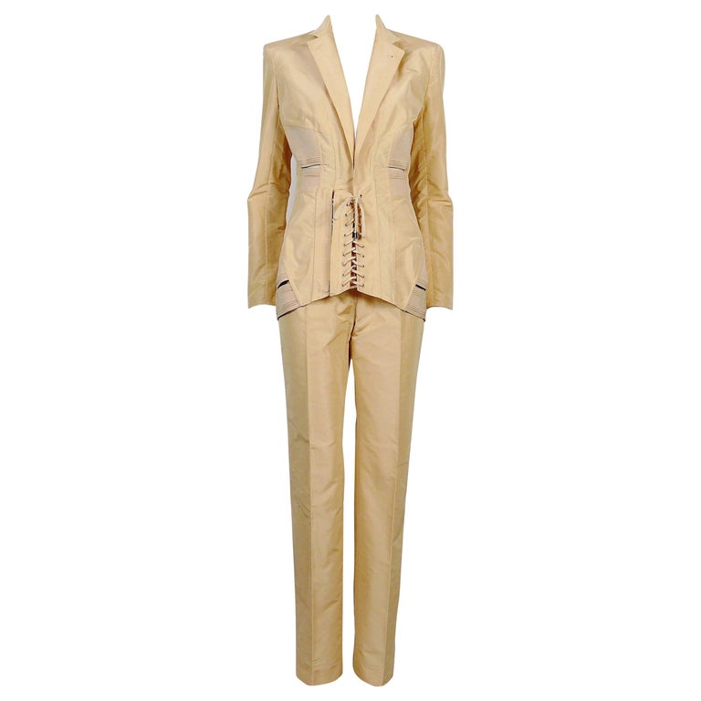 pants suit with corset