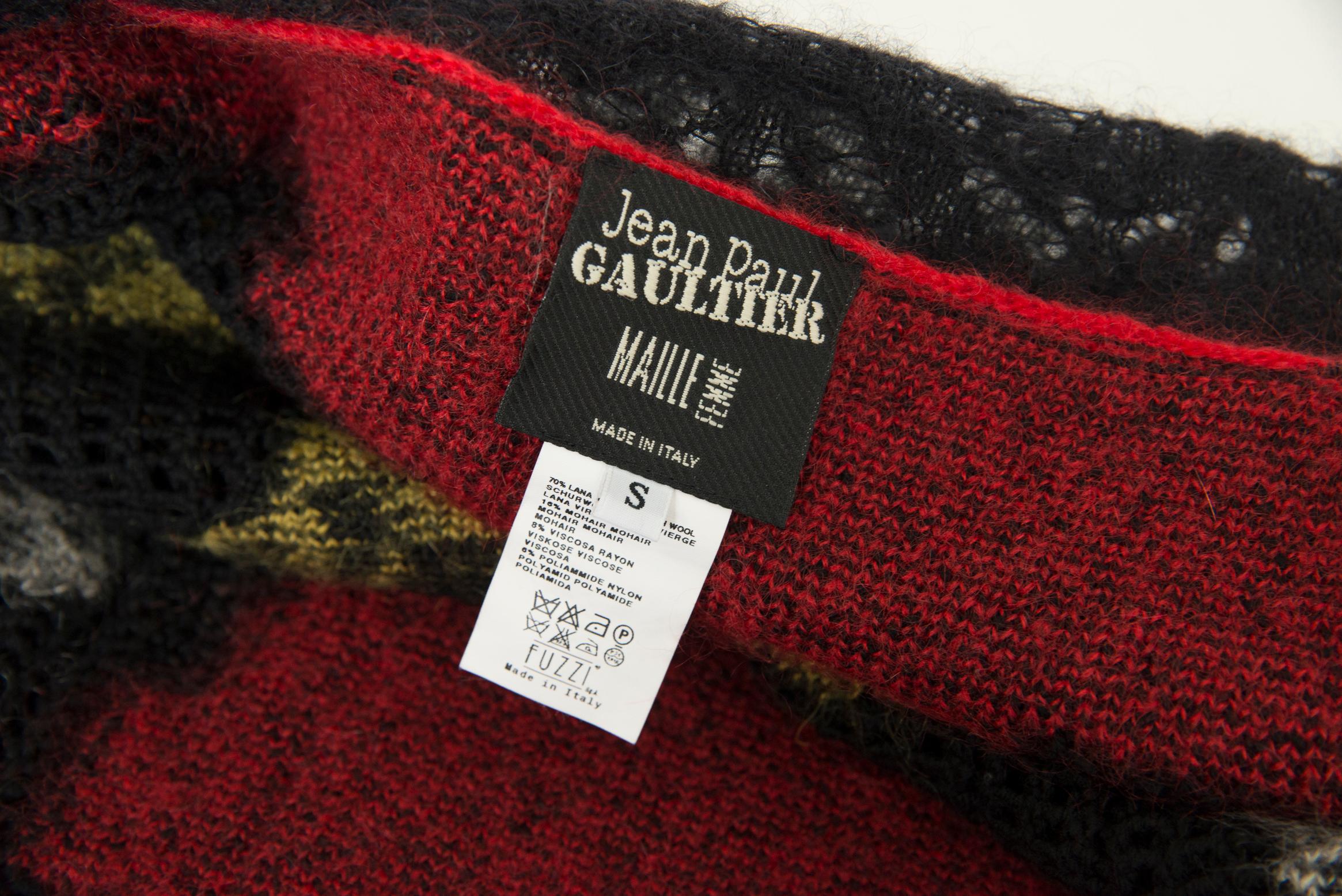 Jean Paul Gaultier Intarsia Crochet- Knitted Wool Sweater Cardigan, F/W2007 12