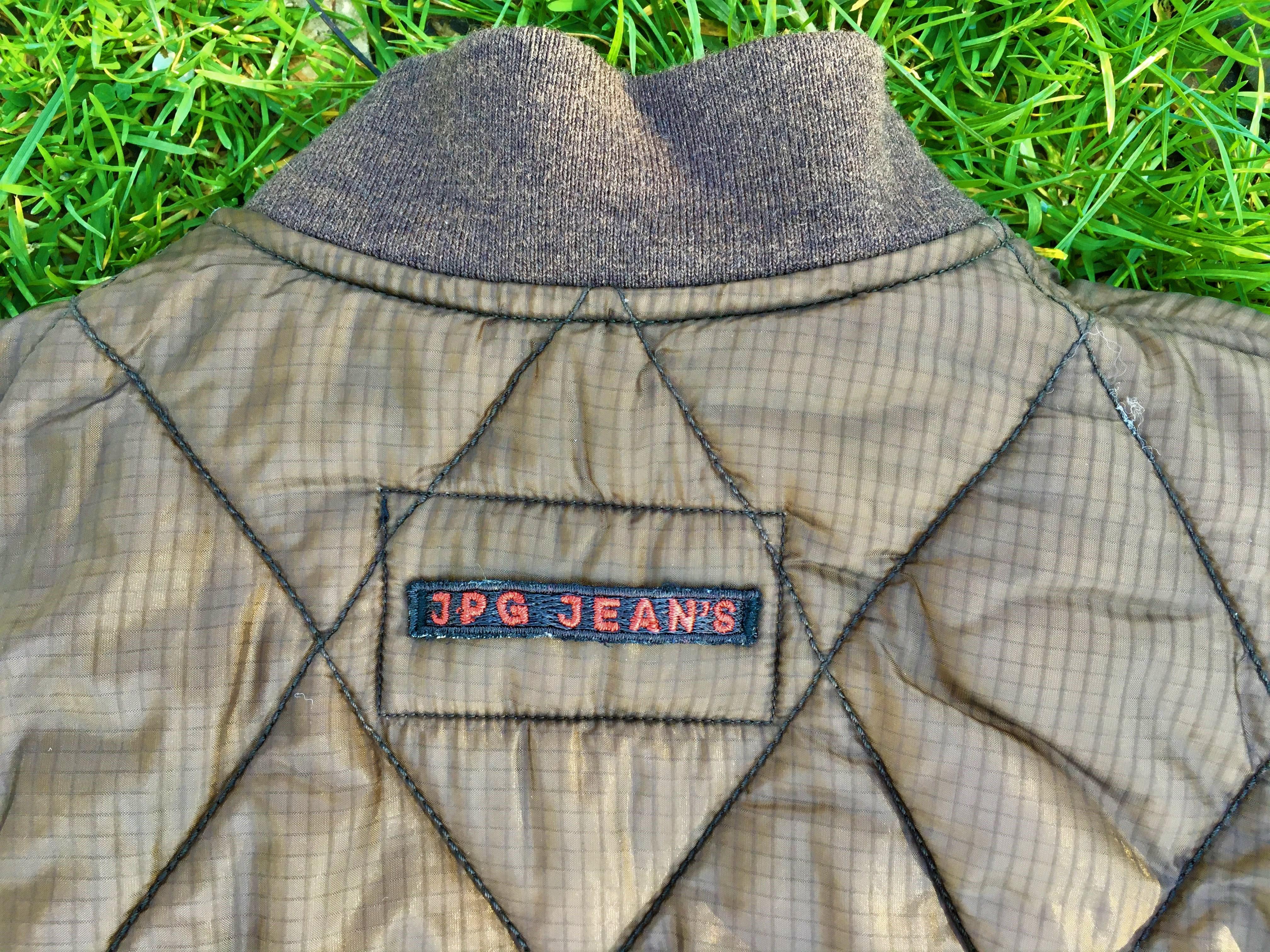 Jean Paul Gaultier Jeans OD Grün Manteau Bomber Fly Liner Pilot Vintage Jacke im Angebot 5