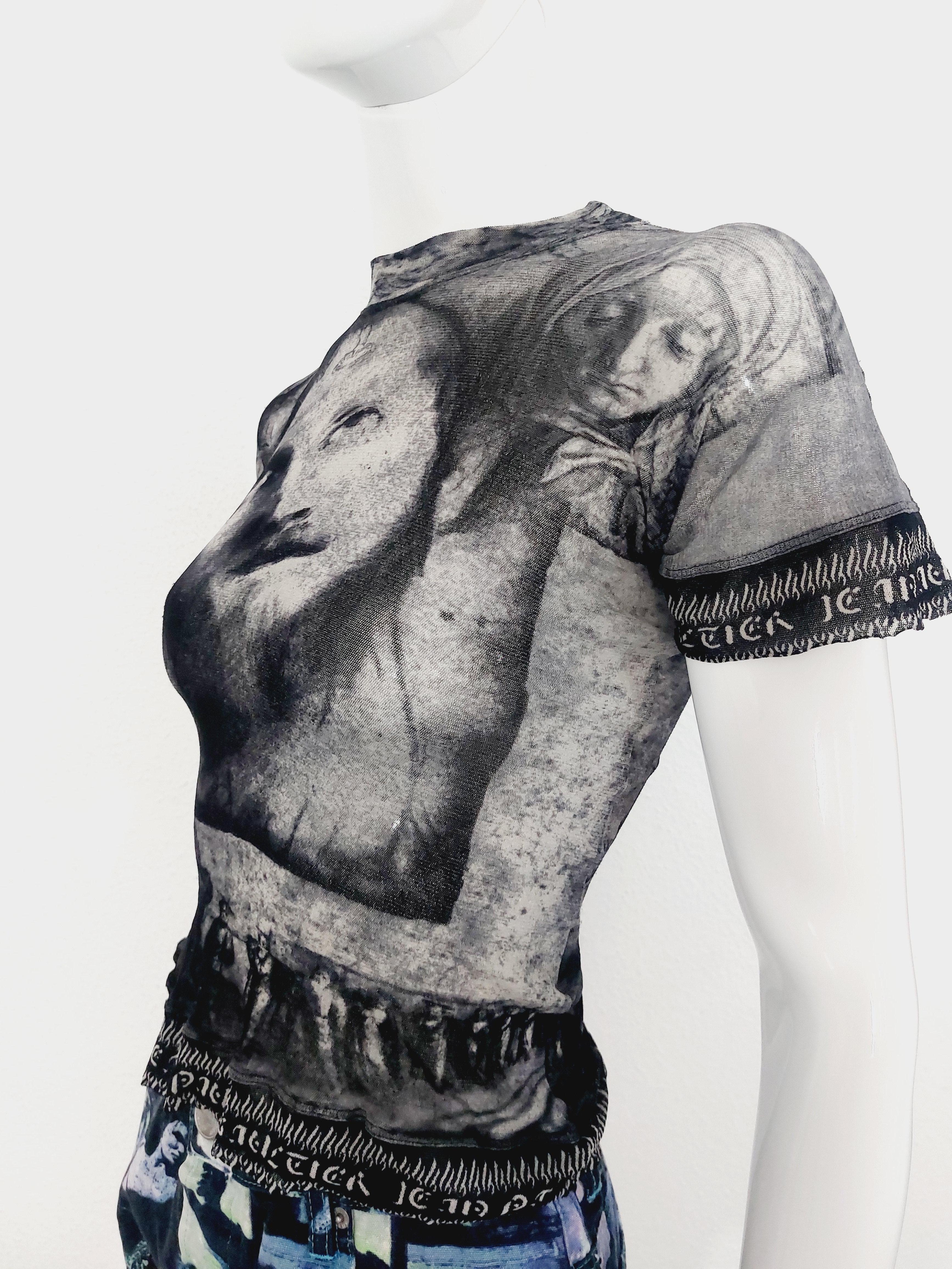 Jean Paul Gaultier Jesus Maria Venus 1998 Tattoo  Baroque Portrait Shirt Top For Sale 6