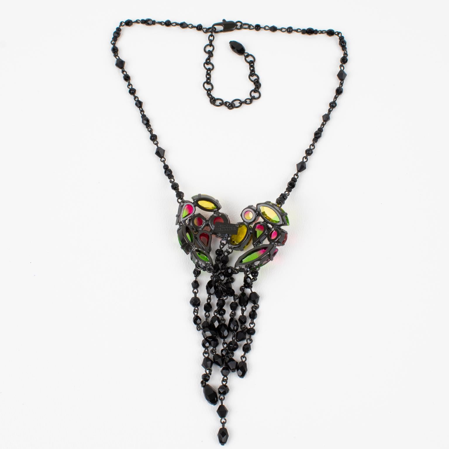 Victorien Jean Paul Gaultier - Collier de chaînes en bijoux avec pendentif victorien en vente