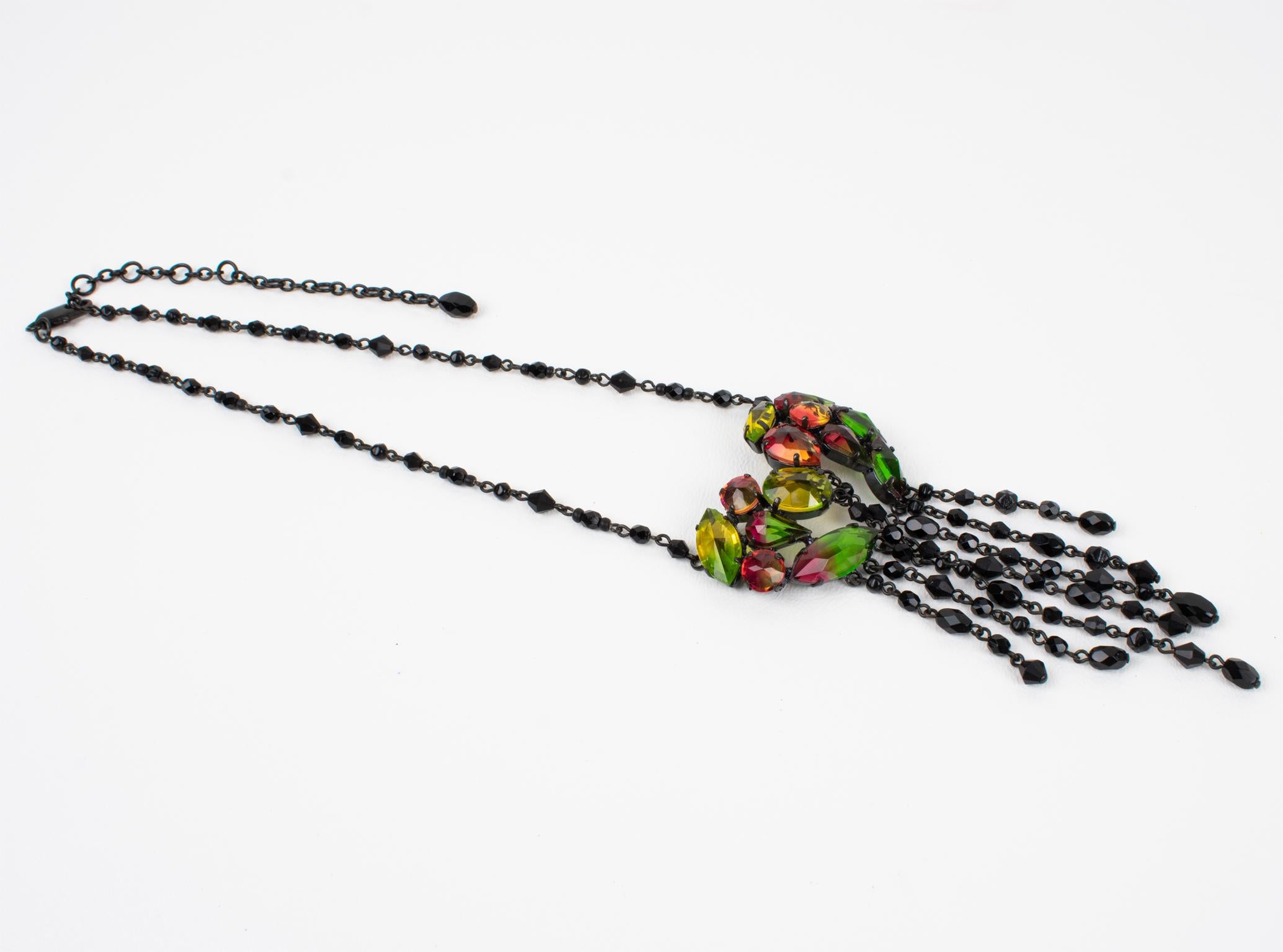 Jean Paul Gaultier Juwelenkette Halskette mit viktorianischem Anhänger im Angebot 1